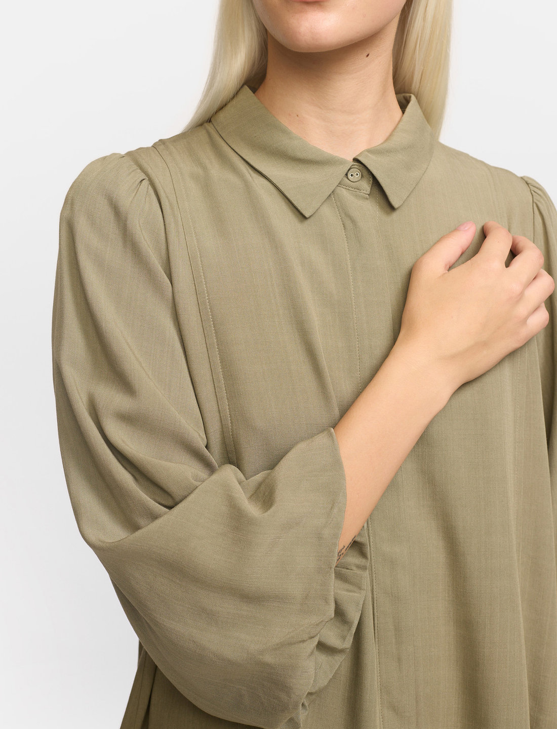 Soft Rebels - SREleanor Shirt - langærmede skjorter - vetiver - 3