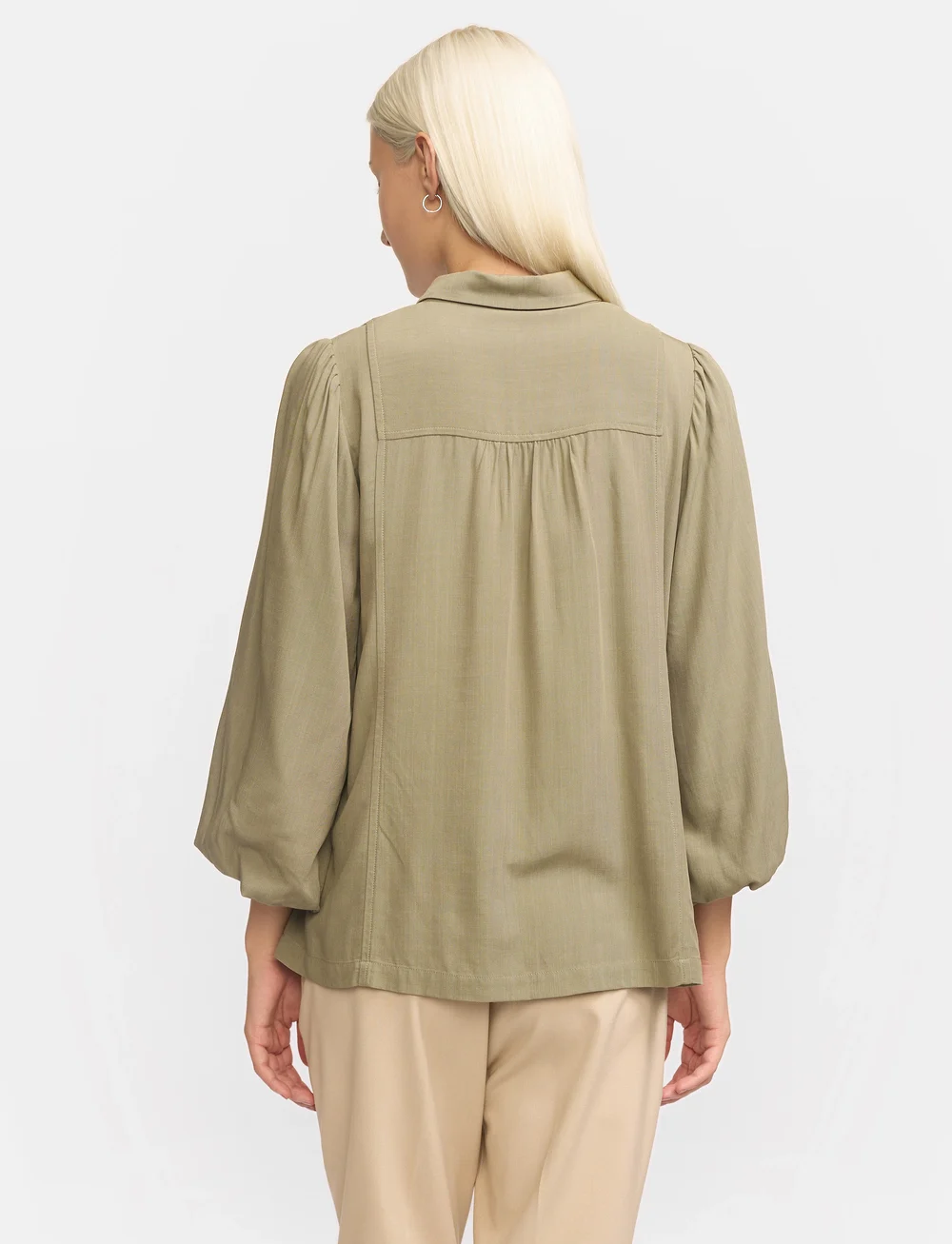 Soft Rebels - SREleanor Shirt - langærmede skjorter - vetiver - 4