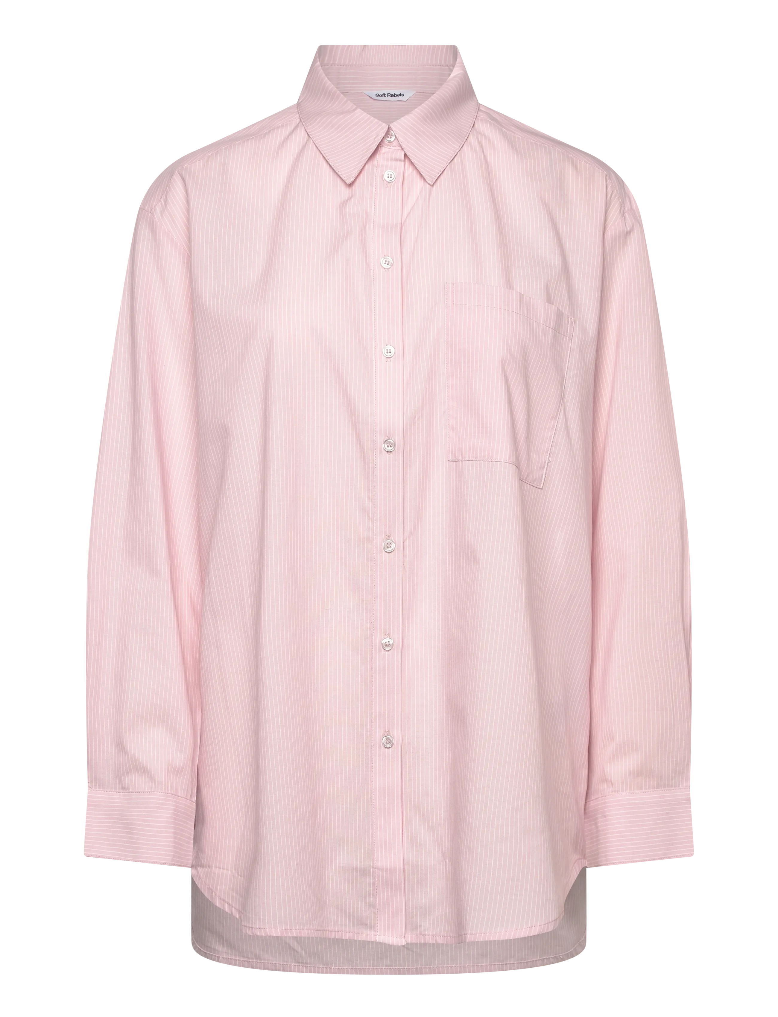 Soft Rebels SRVeronica Striped Shirt - Bluser & Skjorter - 186 BLEACHED MAUVE / pink/rose