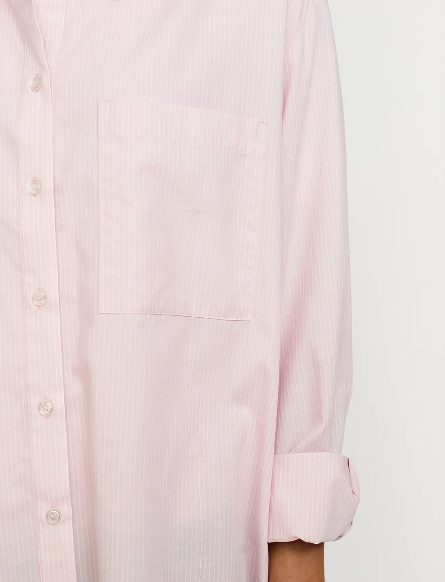 Soft Rebels - SRVeronica Striped Shirt - langärmlige hemden - 186 bleached mauve - 4