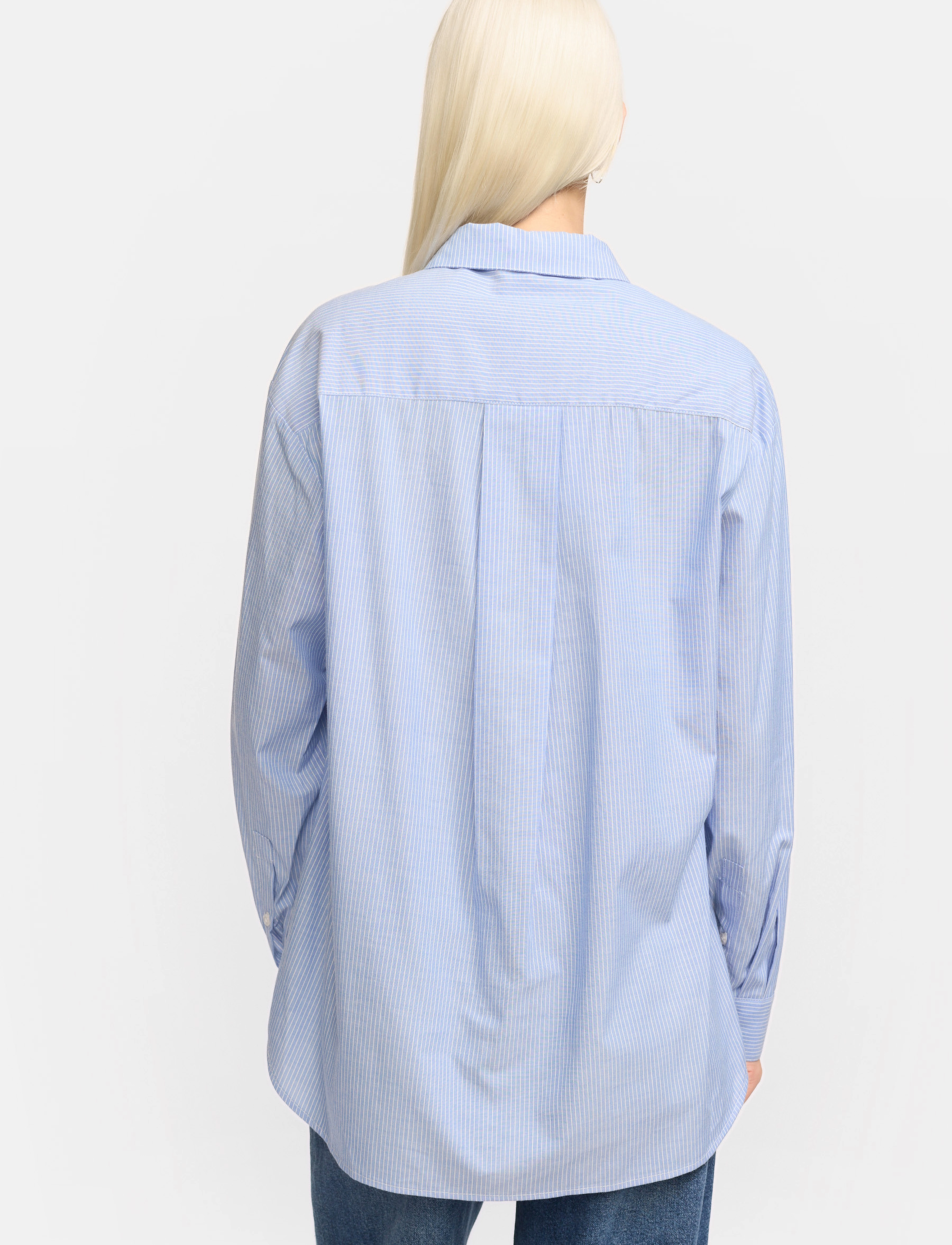 Soft Rebels - SRVeronica Striped Shirt - langærmede skjorter - striped snow white and ultramarine - 4