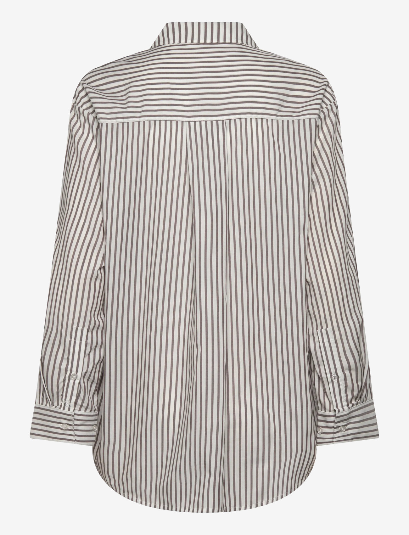 Soft Rebels - SRVeronica Striped Shirt - langærmede skjorter - stripe snow white with coffee quart - 2