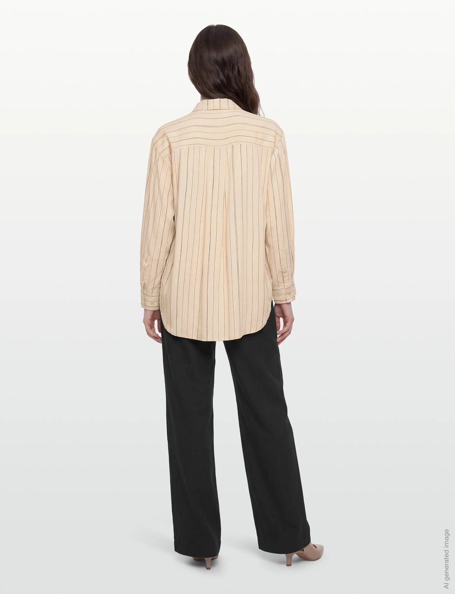 Soft Rebels - SRMargot Striped Shirt - langärmlige hemden - hand drawn stripe smoke gray - 4