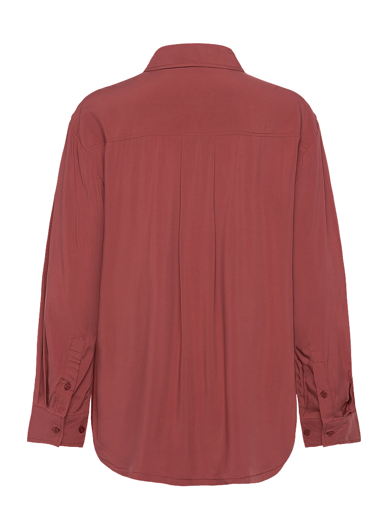 Soft Rebels - SRFreedom Loose Shirt - langærmede skjorter - henna - 2