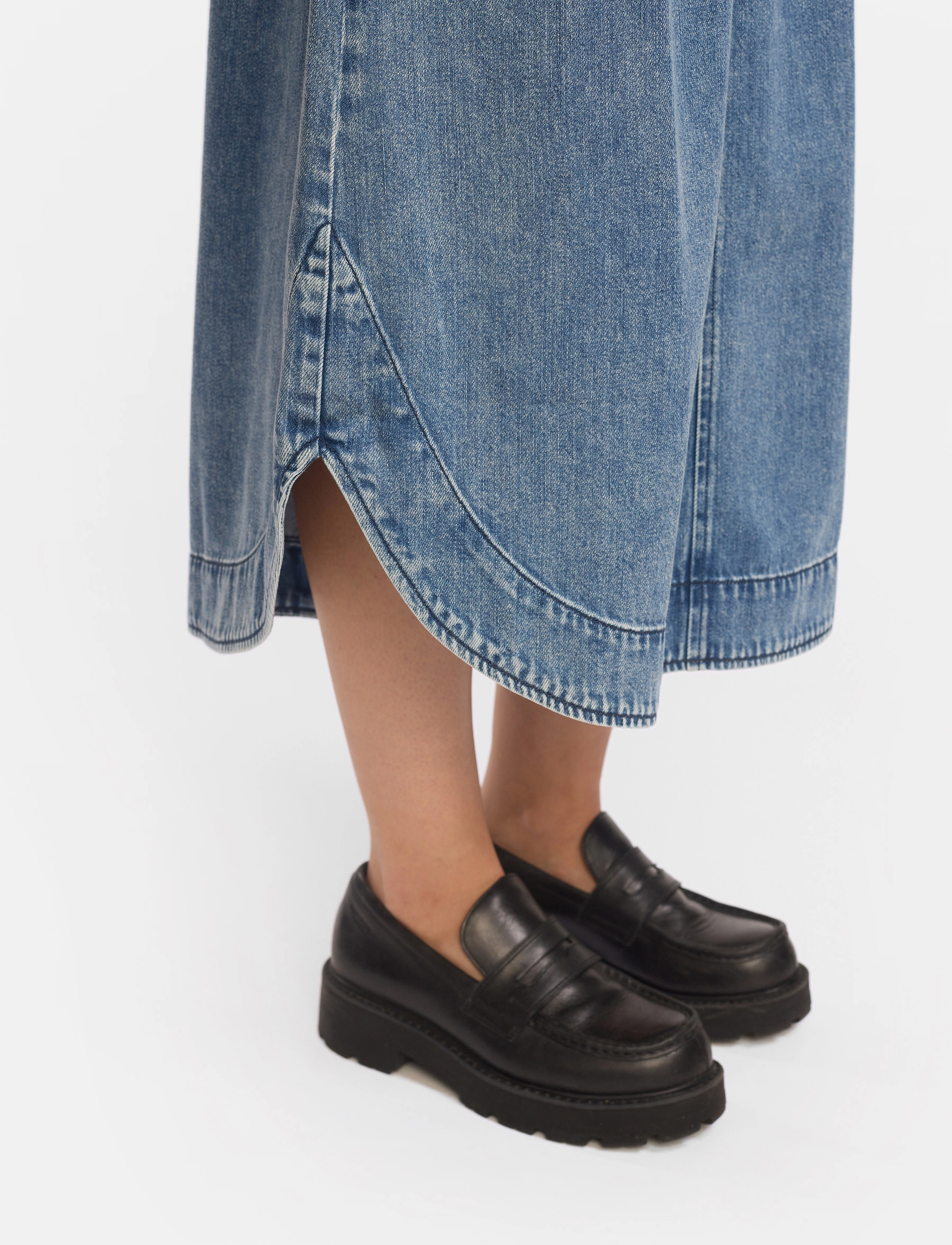 Soft Rebels - SRKeira Skirt - denimskjørt - dark blue denim - 3