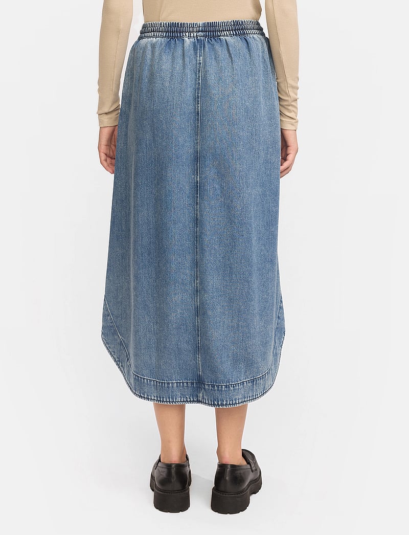 Soft Rebels - SRKeira Skirt - jeansröcke - dark blue denim - 4