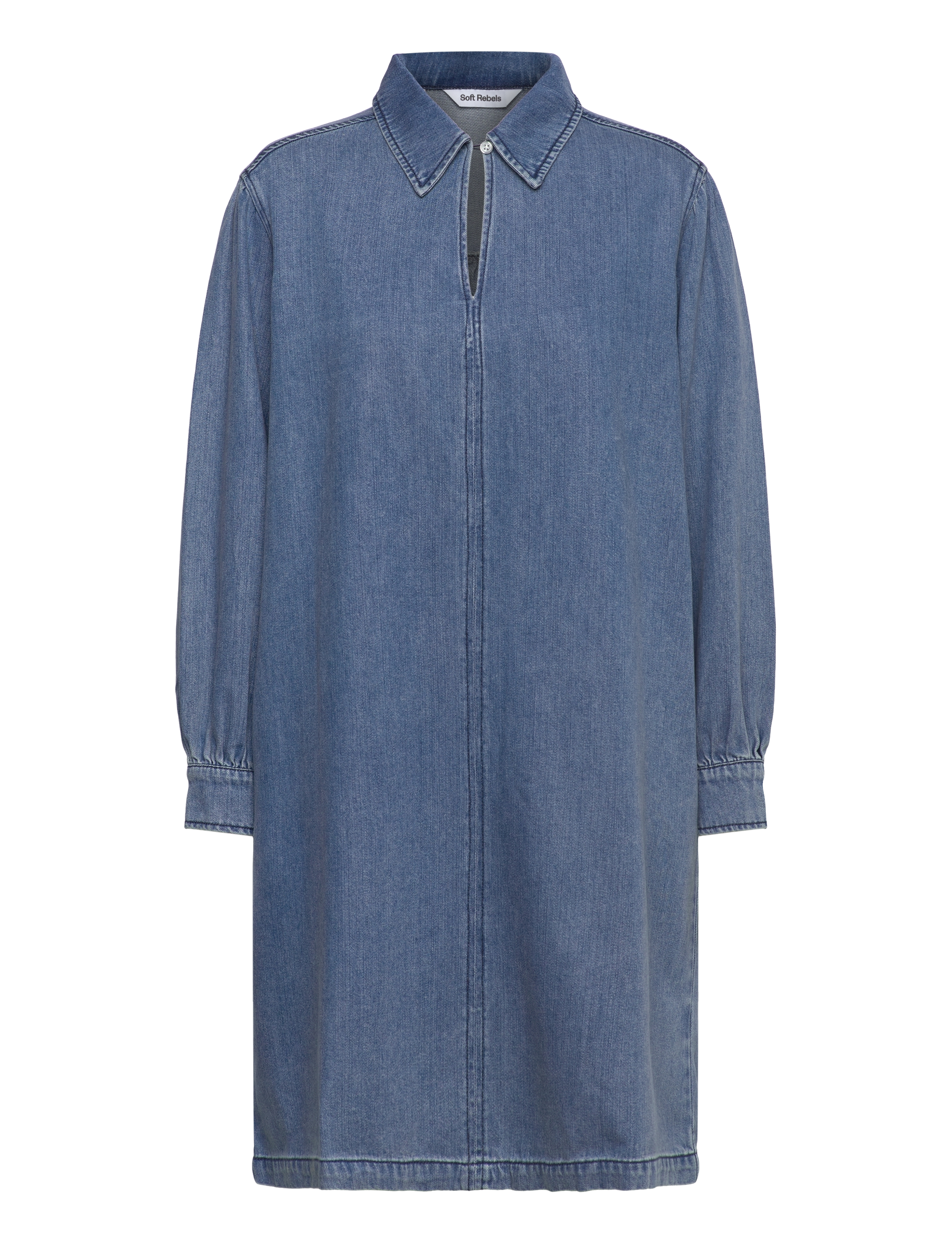 SOFT REBELS Srkeira Kleid Blau - XS - Damen