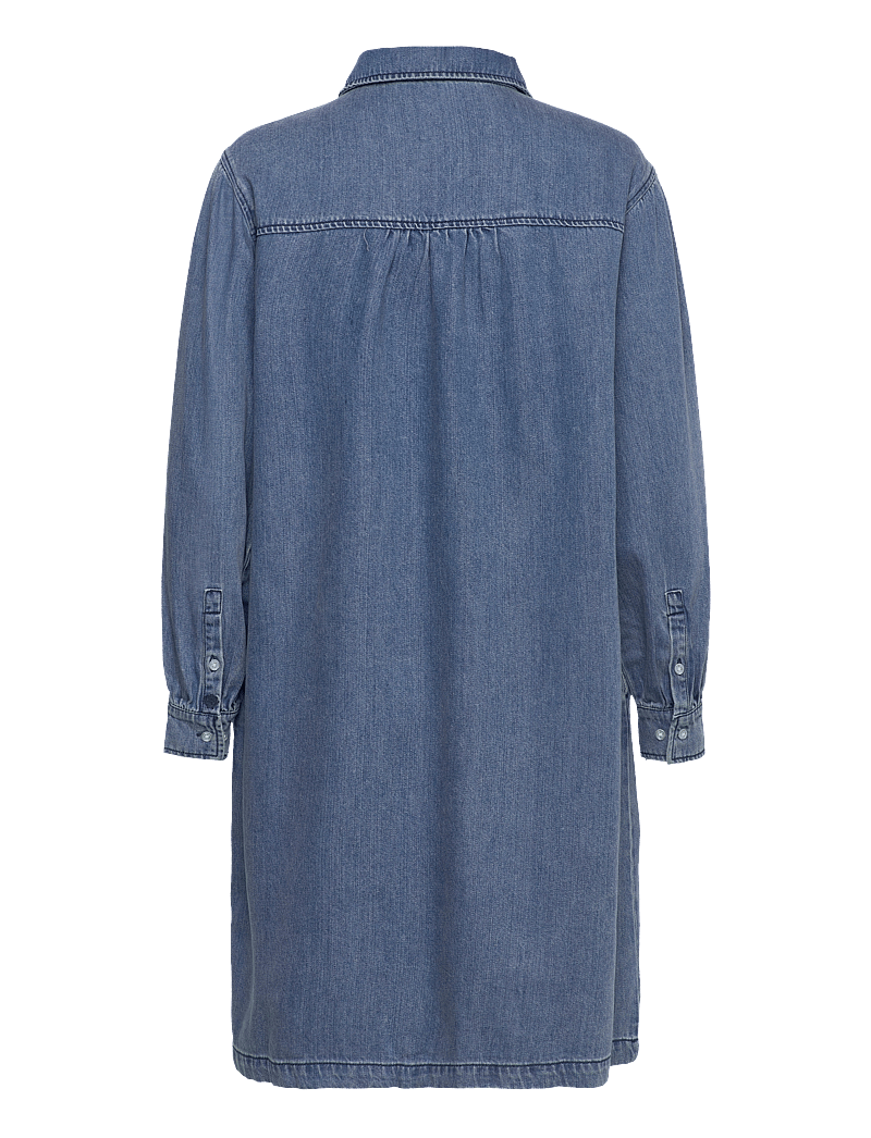 Soft Rebels - SRKeira Dress - skjortekjoler - dark blue denim - 2
