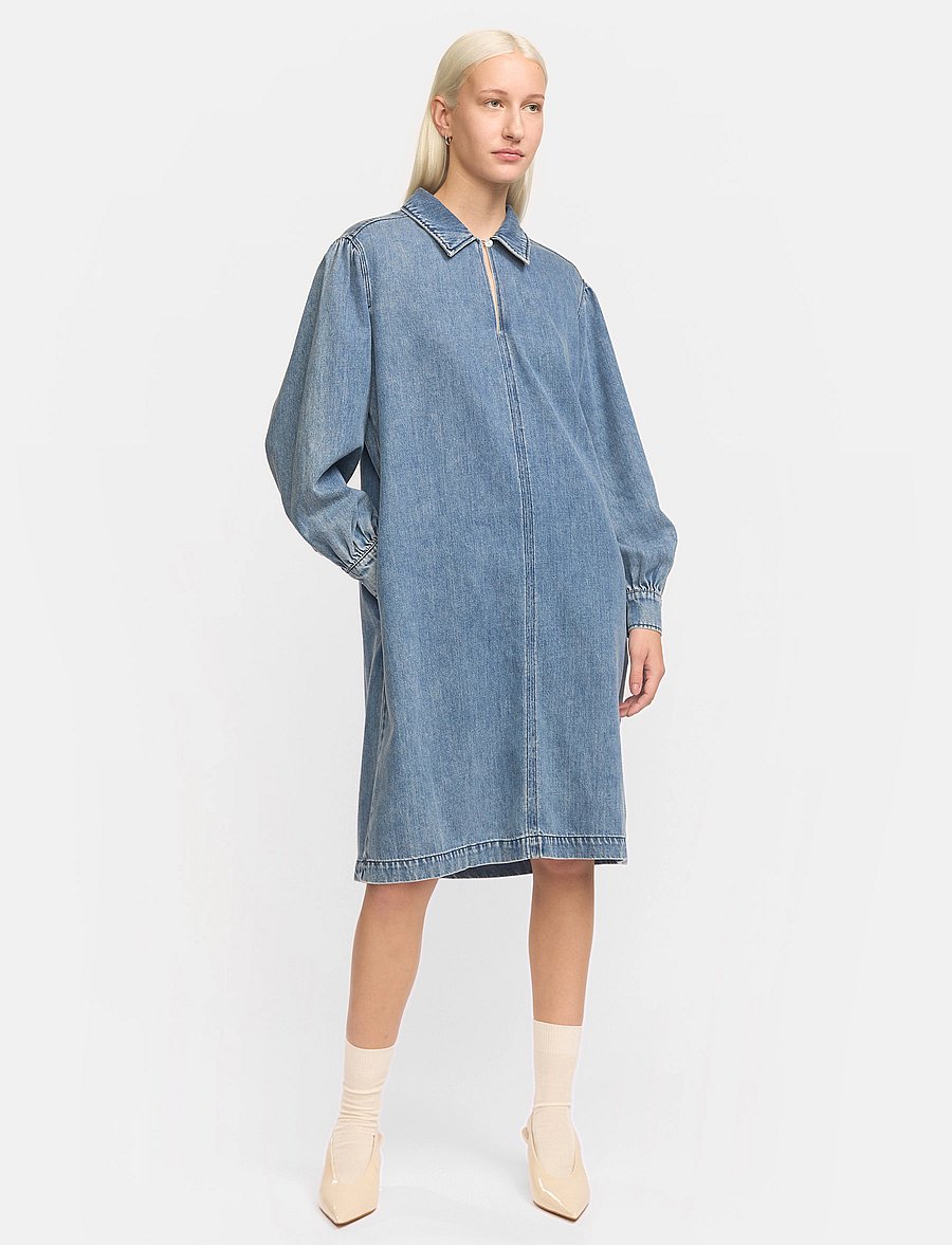 Soft Rebels - SRKeira Dress - overhemdjurken - dark blue denim - 0