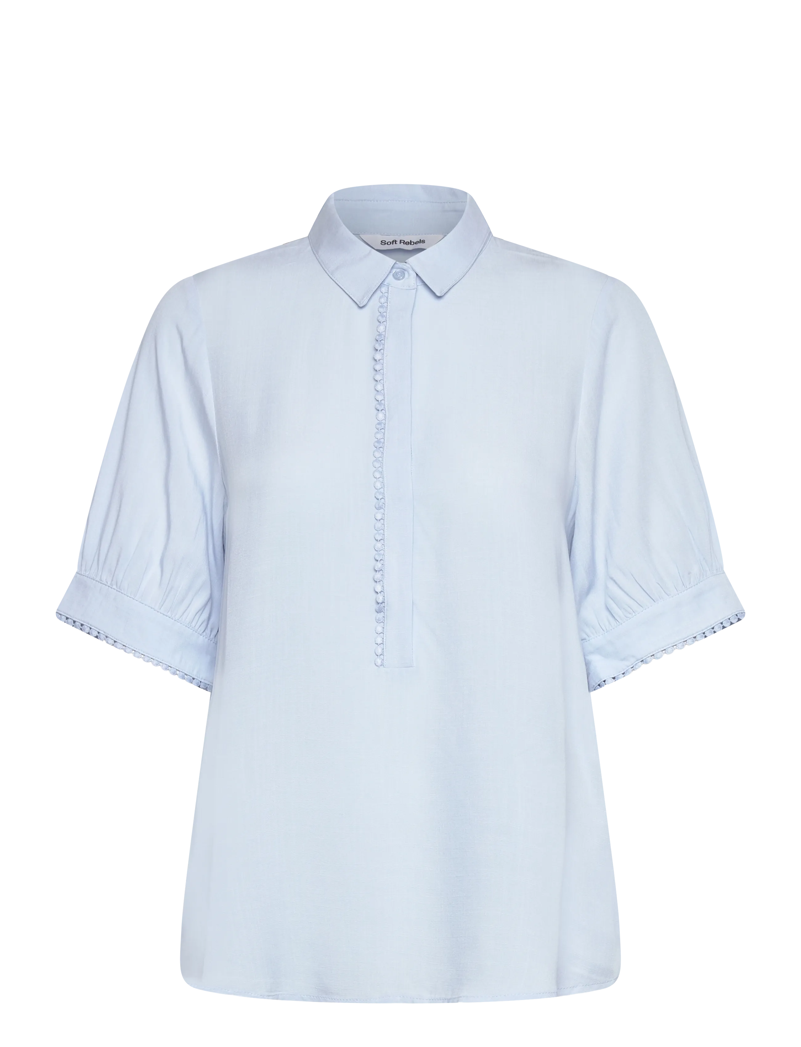 SOFT REBELS Srebba Mayson Bluse Blau - L - Damen