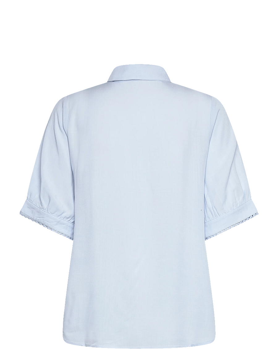 Soft Rebels - SREbba Mayson Blouse - lühikeste varrukatega pluusid - 678 windsurfer - 2