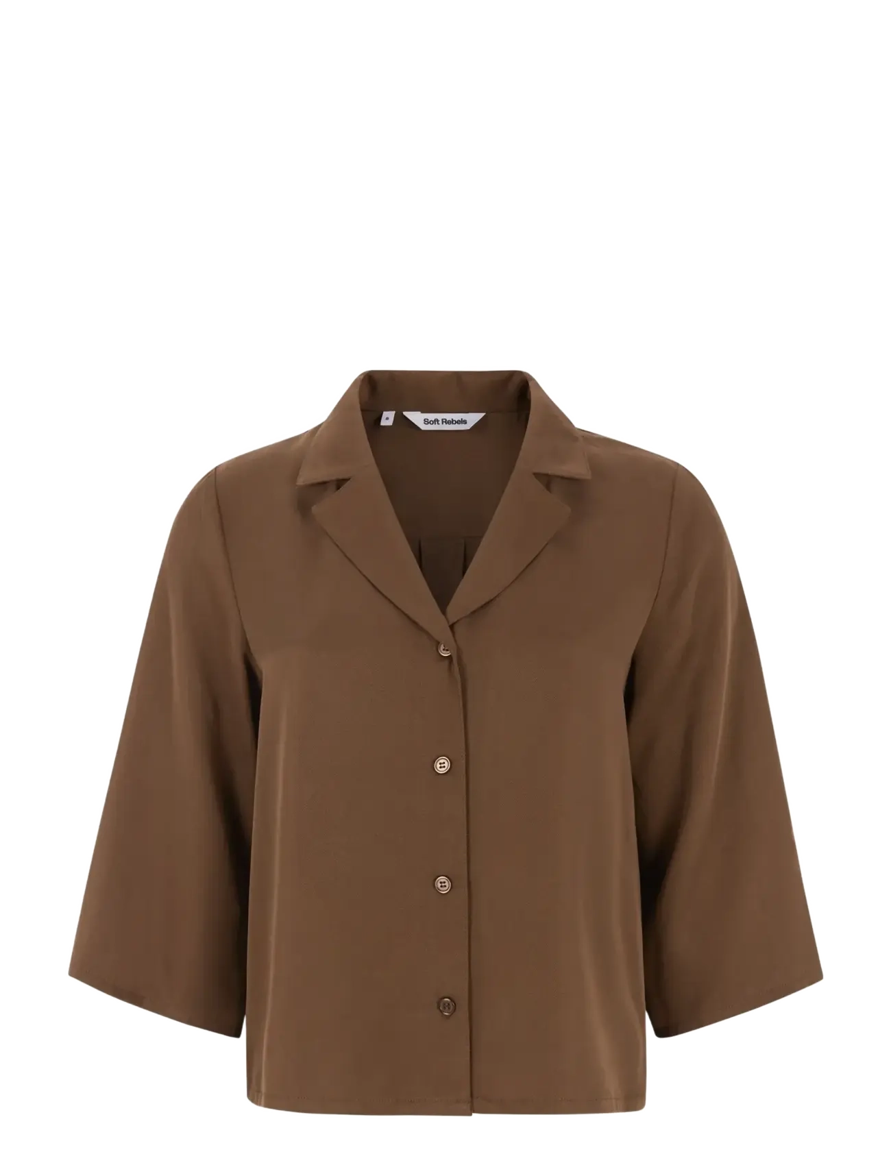 SOFT REBELS Sruma Shirt Braun - XL - Damen