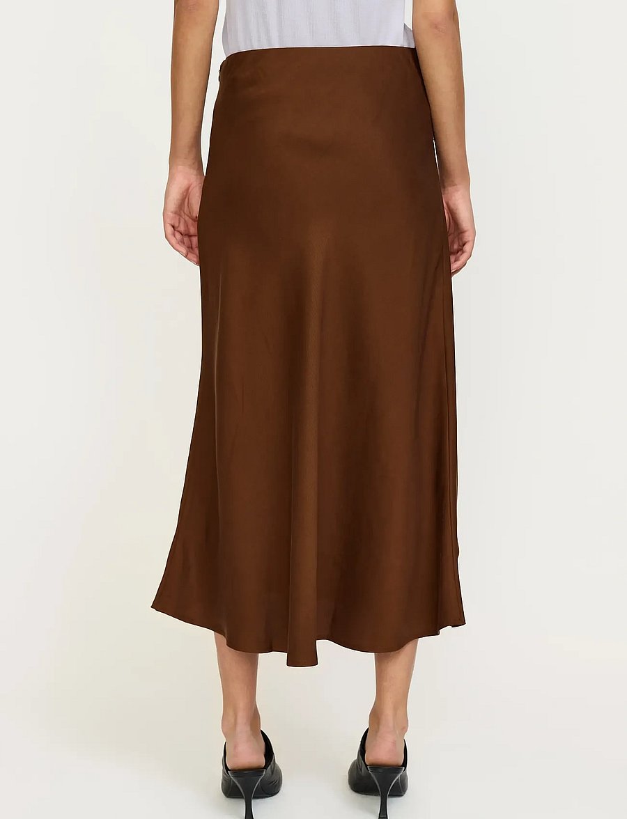 Soft Rebels - SRUma Abia Midi Skirt - midi nederdele - downtown brown - 4