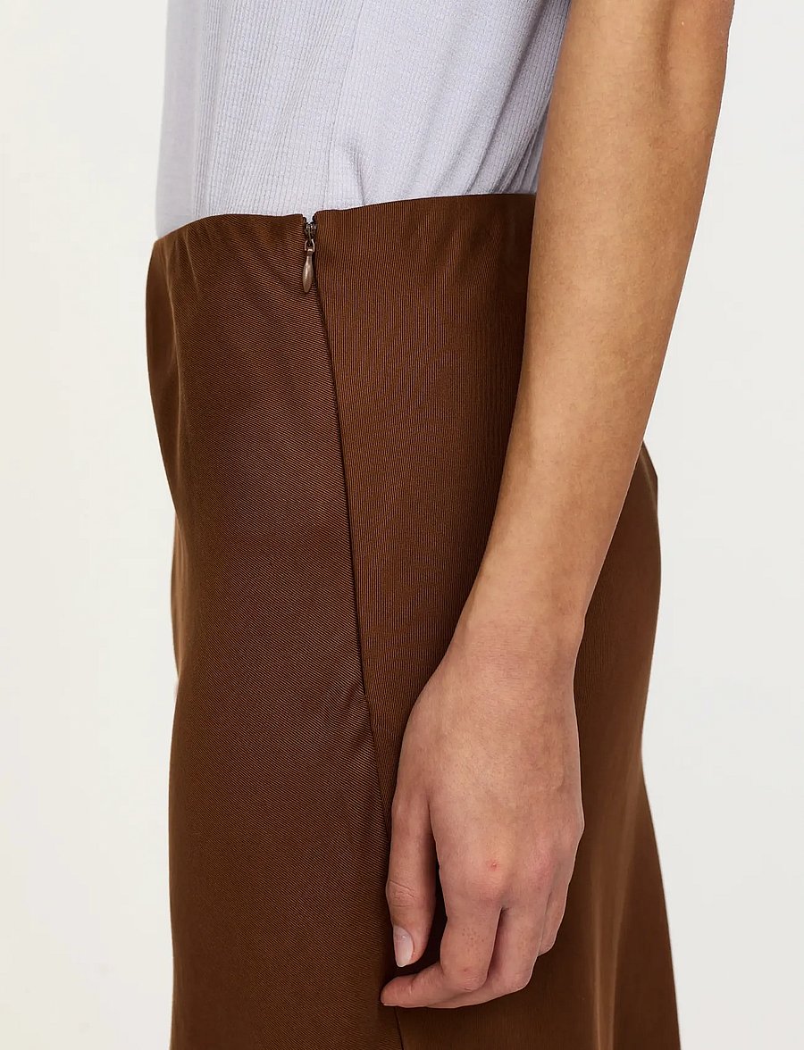 Soft Rebels - SRUma Abia Midi Skirt - midi nederdele - downtown brown - 5