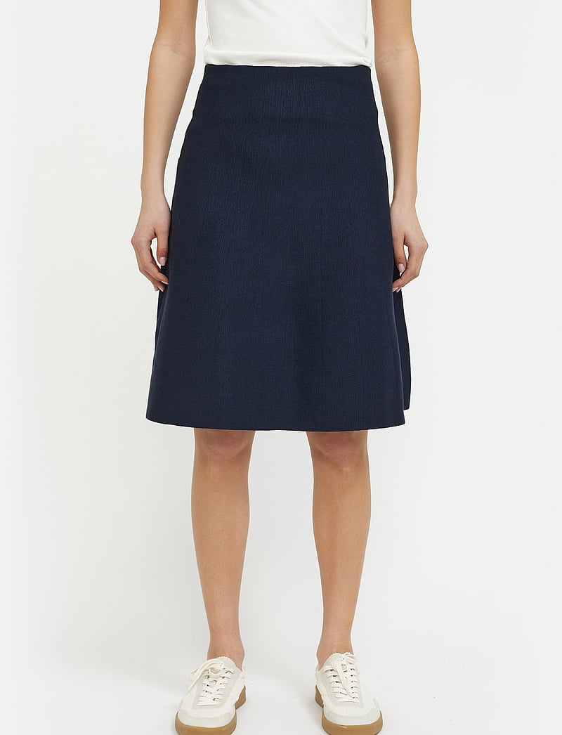 Soft Rebels - SRHenrietta Skirt - strickröcke - total eclipse - 0