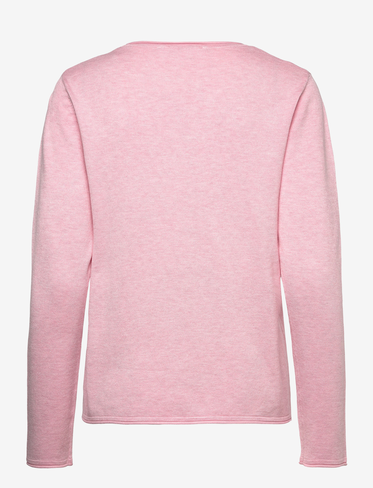 Soft Rebels - SRMarla O-neck Roll Egde Knit - megztiniai - 196 bleached mauve melange - 1