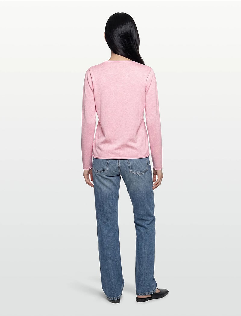 Soft Rebels - SRMarla O-Neck Roll Edge Knit - sviitrid - 196 bleached mauve melange - 4