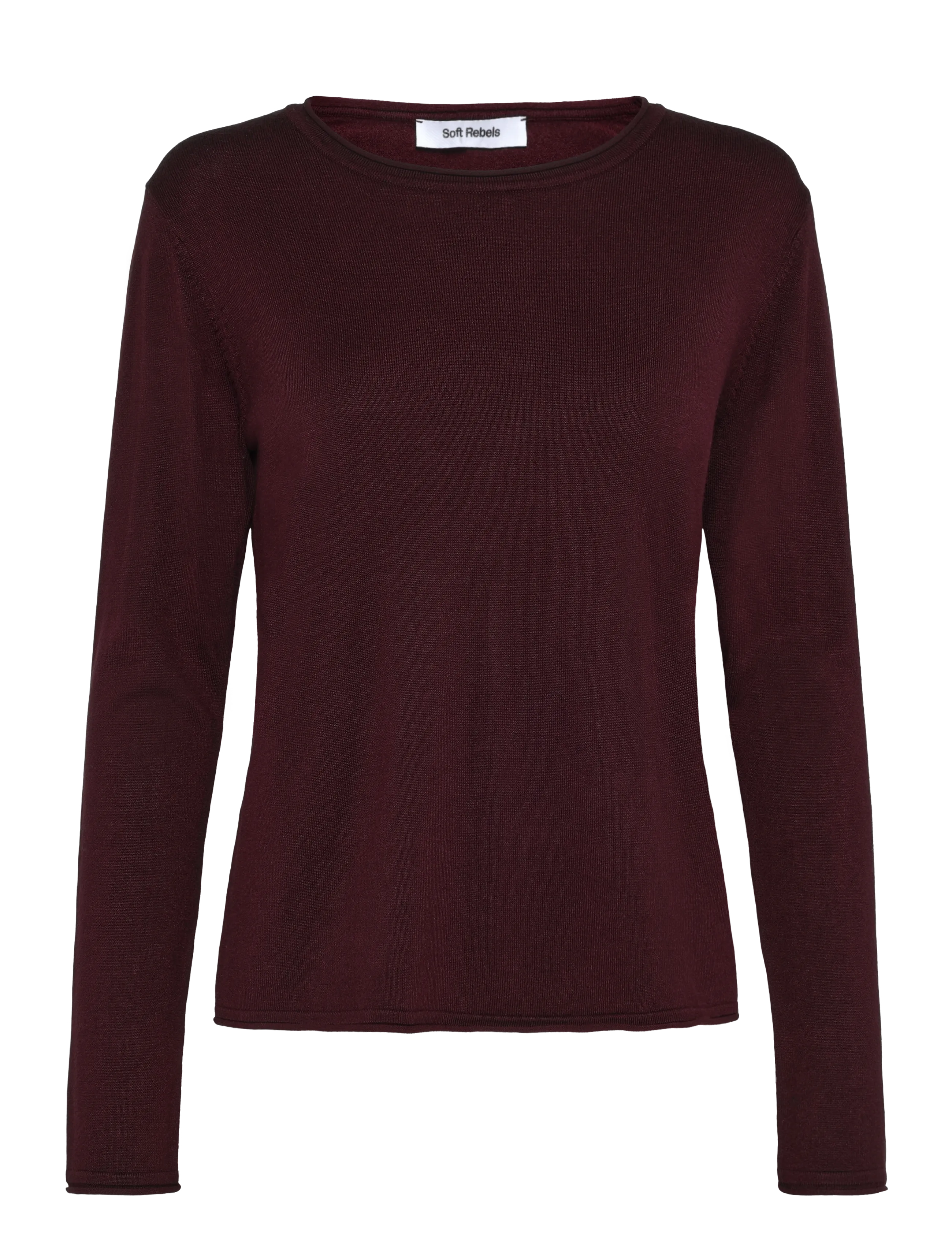 Srmarla O-Neck Knit Roll Edge