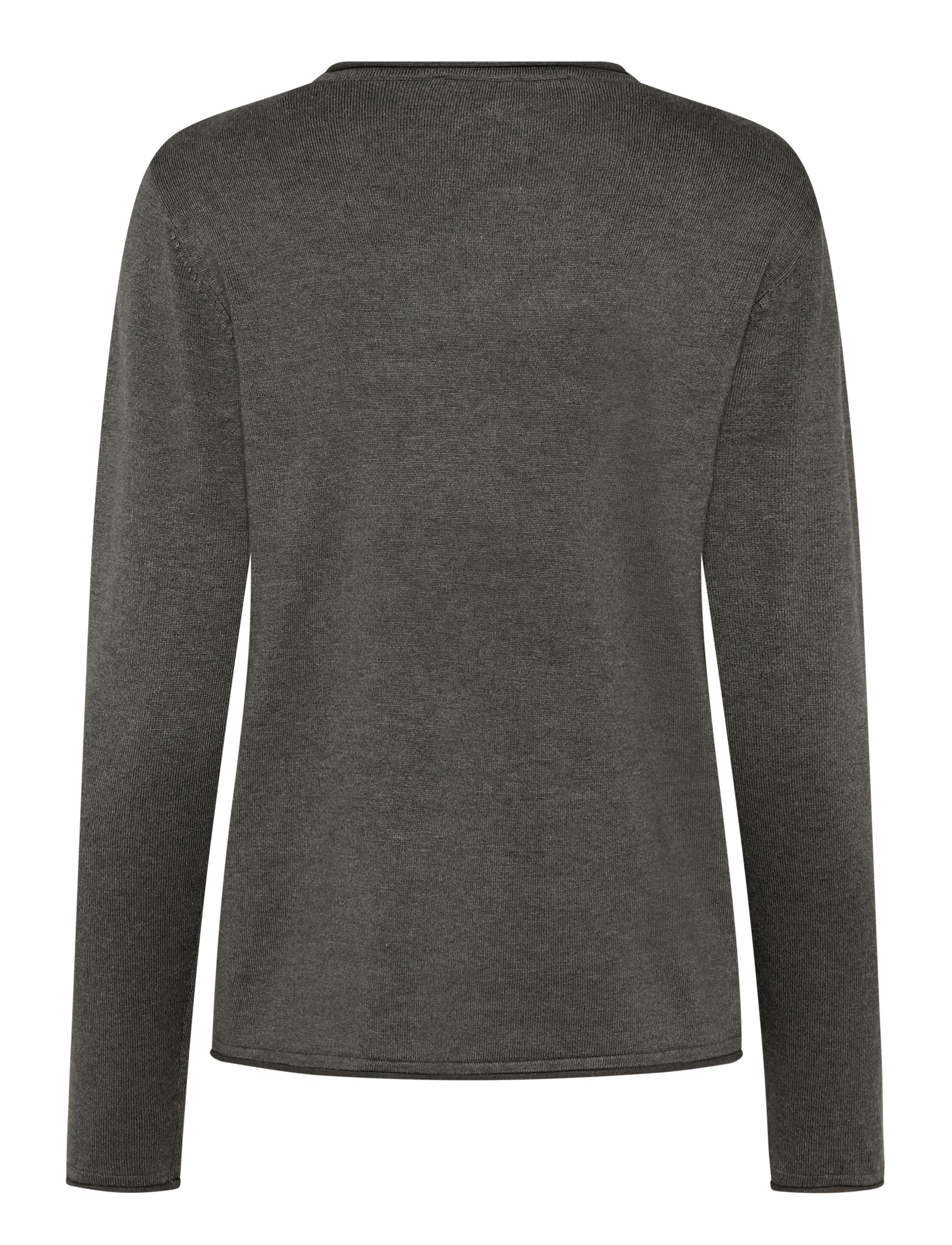 Soft Rebels - SRMarla O-neck Knit Roll Edge - kampsunid - 368 canteen melange - 1