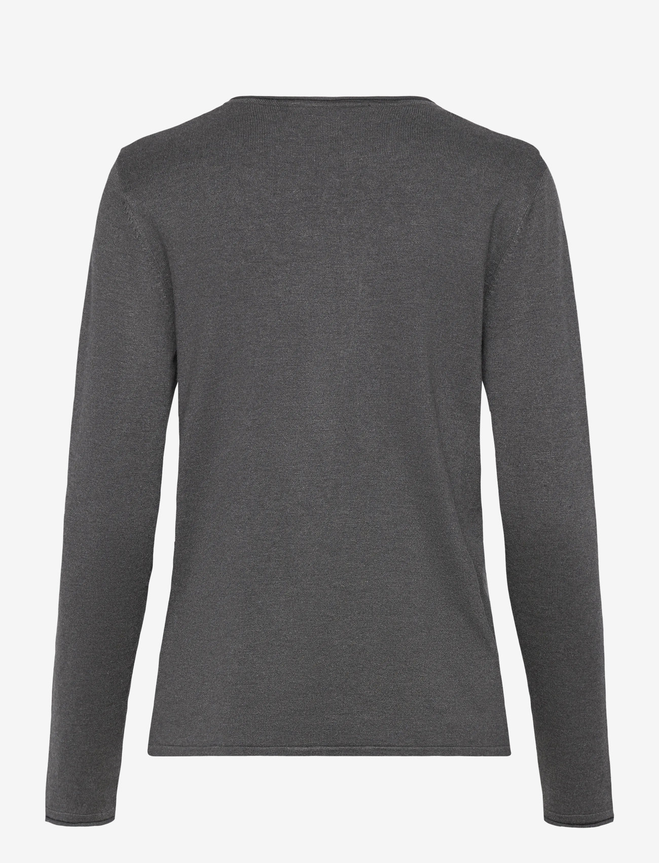 Soft Rebels - SRMarla O-neck Knit Roll Edge - striktrøjer - chimera melange - 1