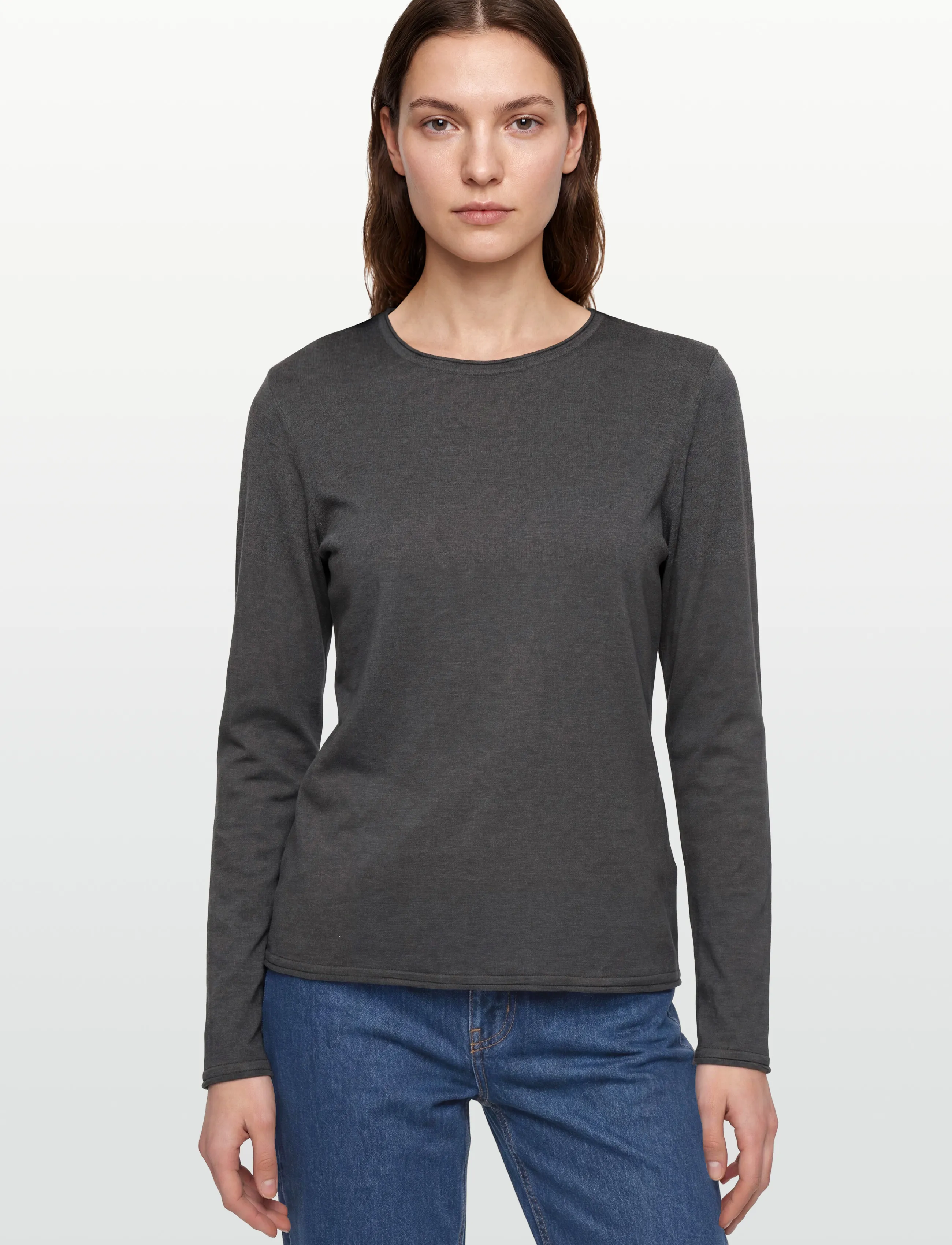 Soft Rebels - SRMarla O-neck Knit Roll Edge - džemprid - chimera melange - 3