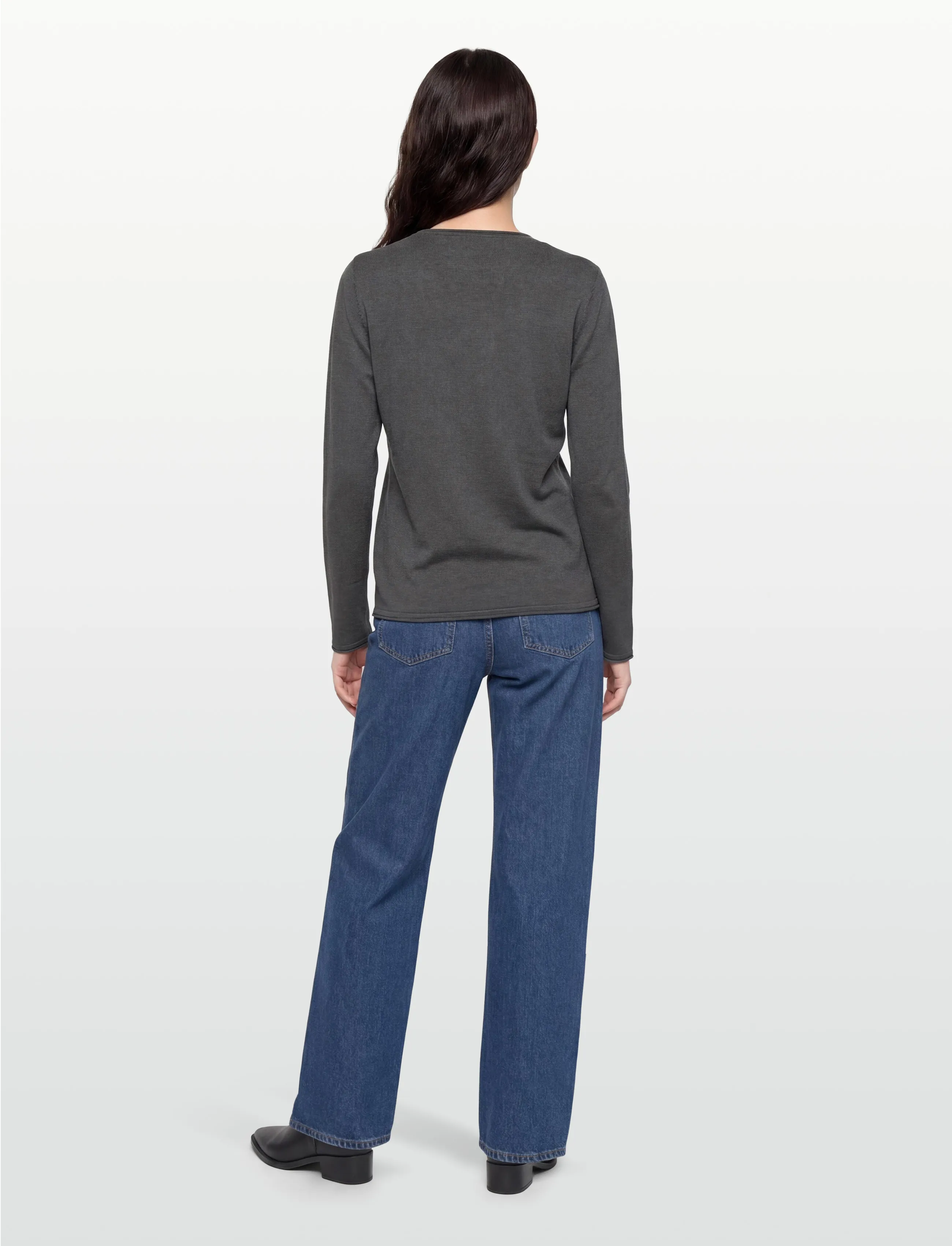 Soft Rebels - SRMarla O-neck Knit Roll Edge - džemprid - chimera melange - 4