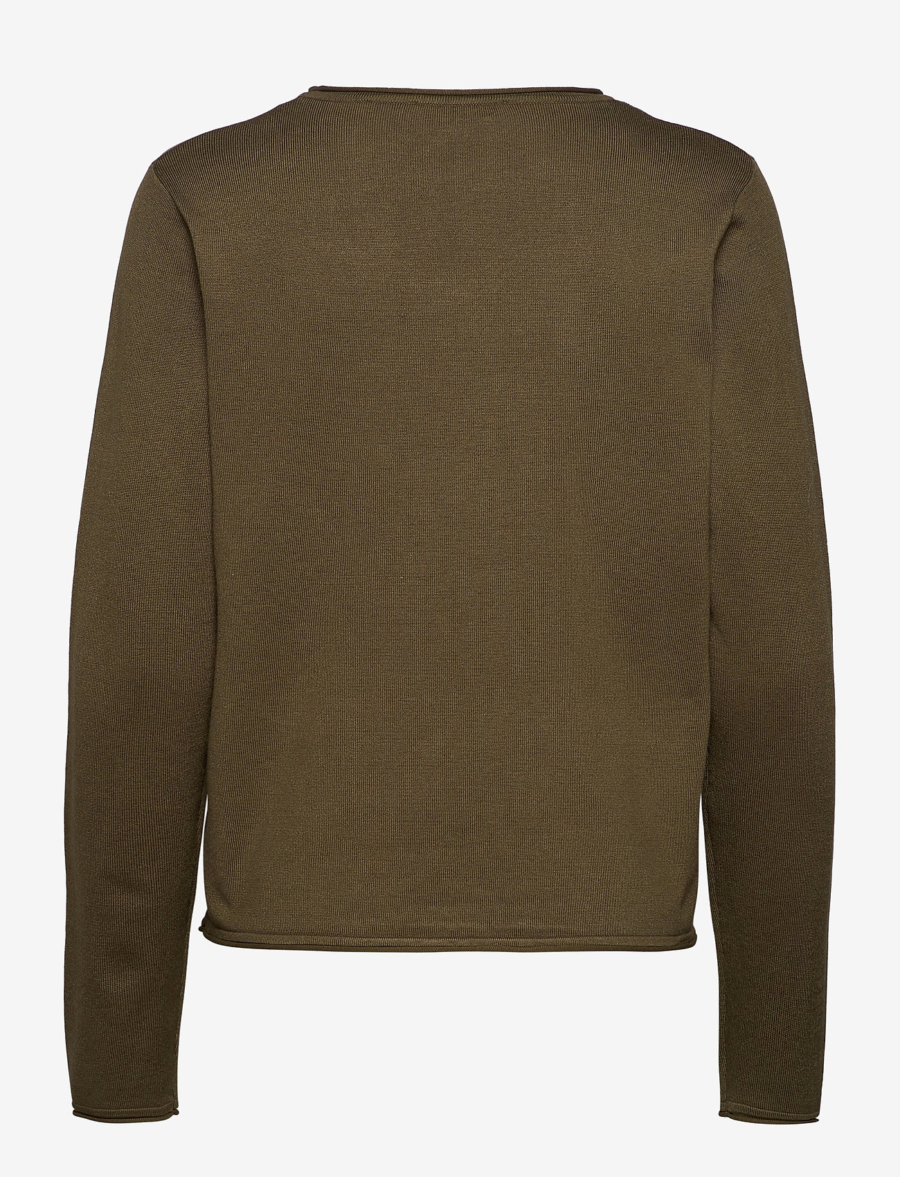 Soft Rebels - SRMarla O-Neck Roll Edge Knit - laveste priser - dark olive - 1