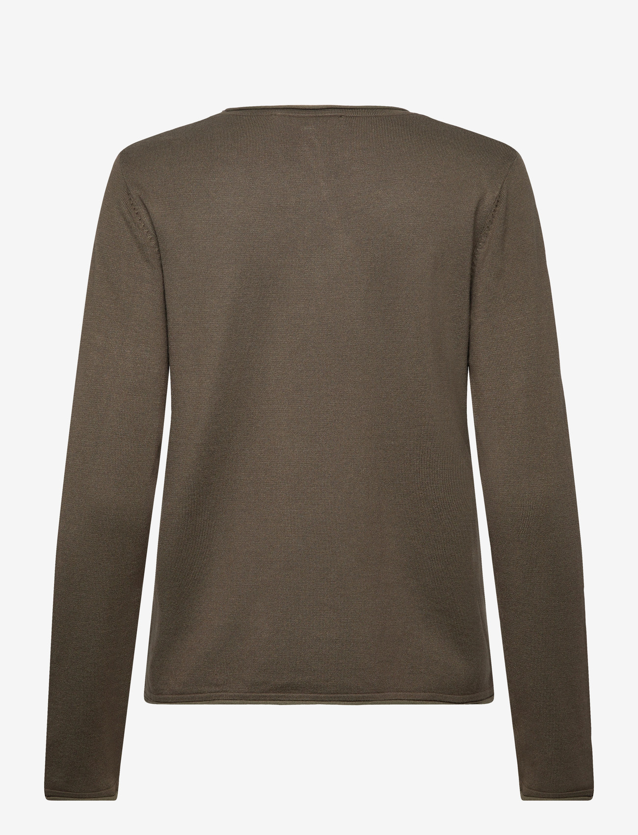 Soft Rebels - SRMarla O-neck Roll Egde Knit - jumpers - grape leaf - 1