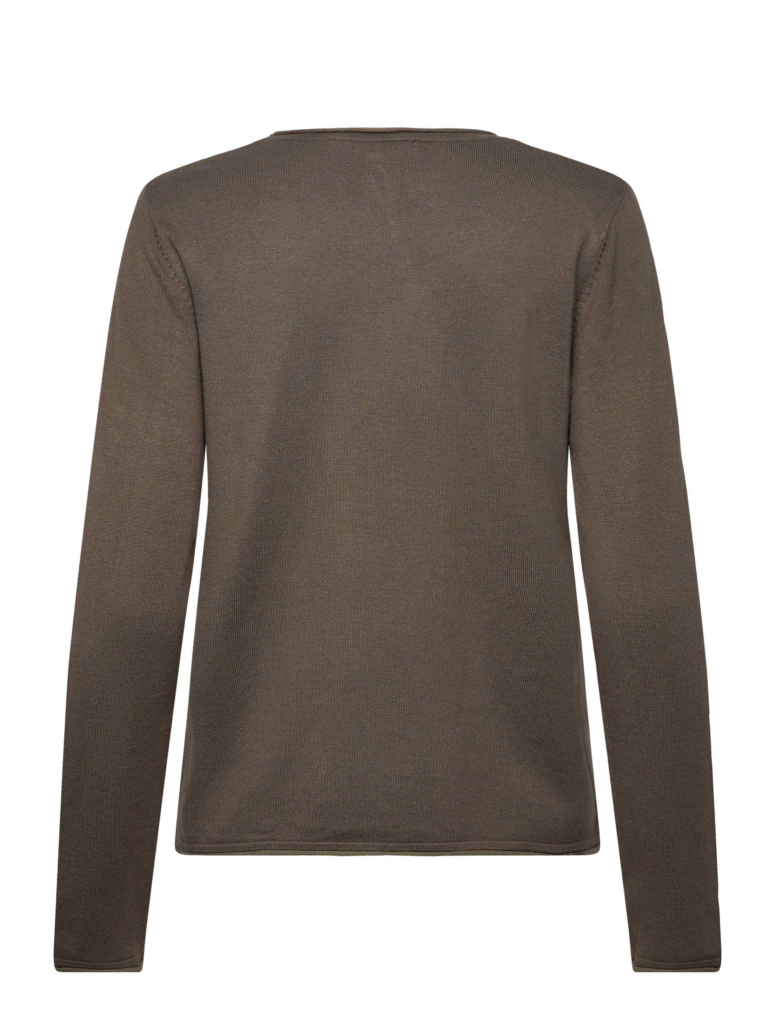 Soft Rebels - SRMarla O-neck Roll Edge Knit - strikkegensere - grape leaf - 1