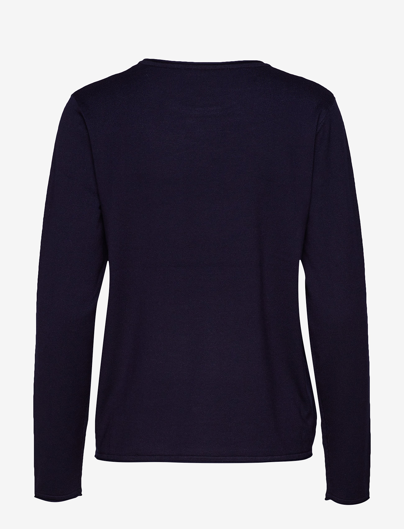 Soft Rebels - SRMarla O-Neck Roll Edge Knit - strikkegensere - total eclipse - 1