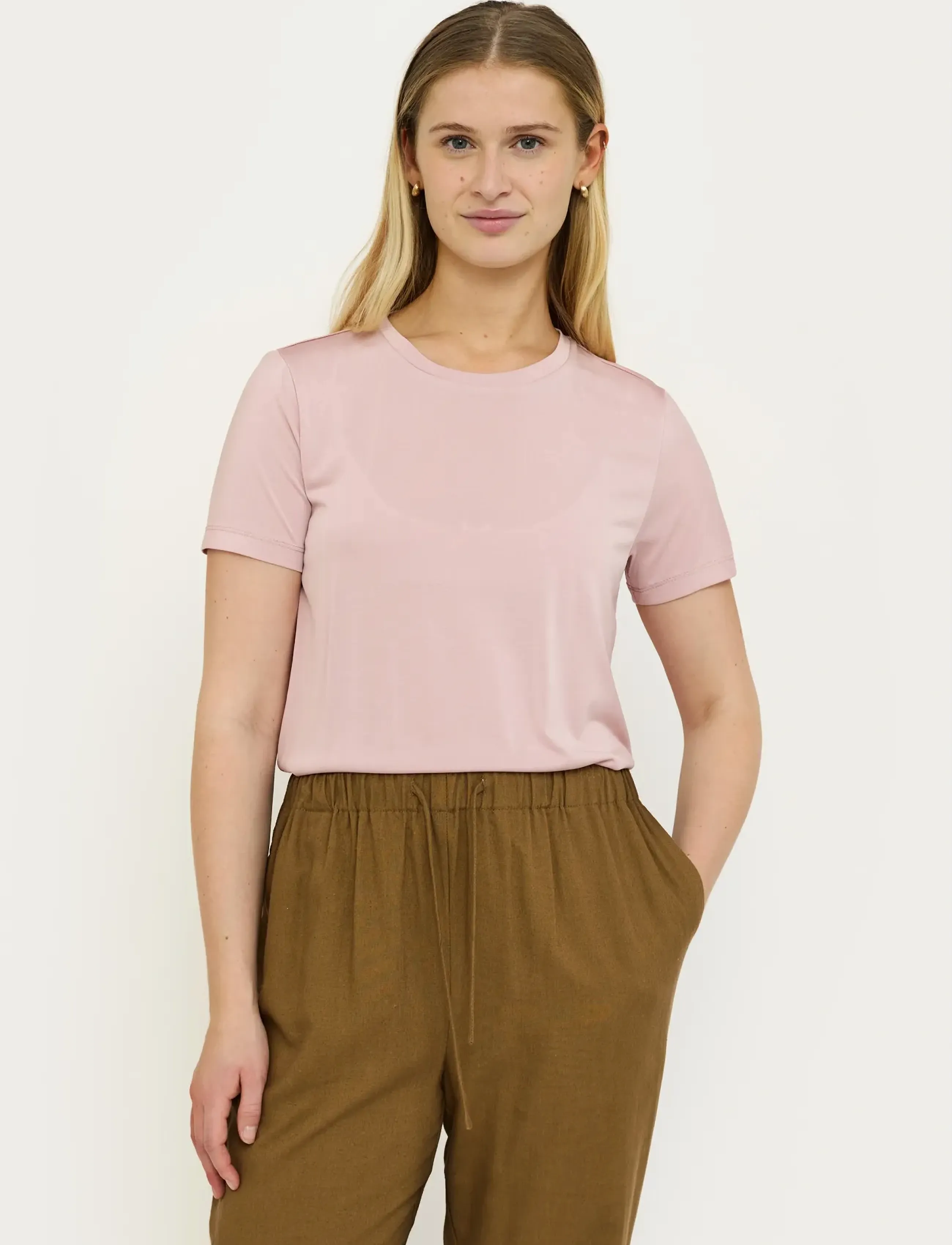 Soft Rebels SRElla T-shirt - T-shirts - 186 BLEACHED MAUVE / pink/rose