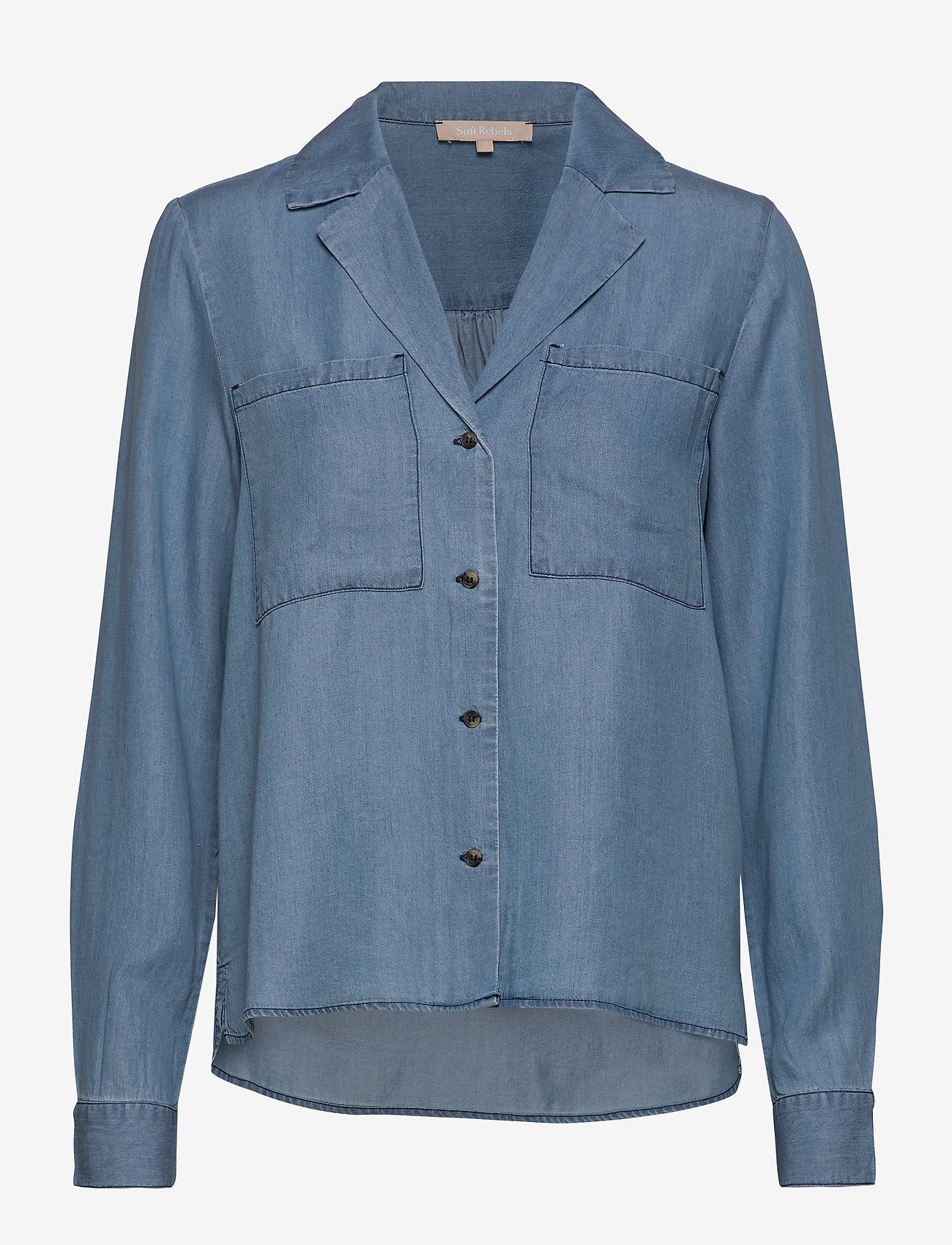 Soft Rebels - Moira LS Shirt - dark blue - 0