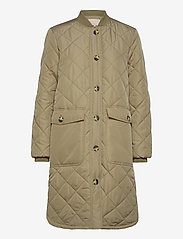 Soft Rebels - SREileen LS Quilt Coat - quilted jackets - covert green - 0
