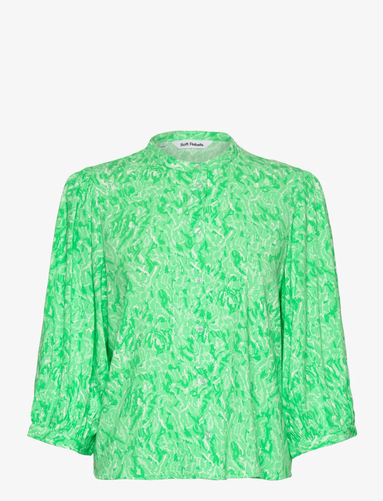 Soft Rebels - SRBriella Elma Shirt - blouses met lange mouwen - graphic animal spring bouquet print - 0