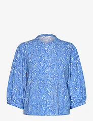 Soft Rebels - SRBriella Elma Shirt - långärmade blusar - graphic animal azure blue print - 0