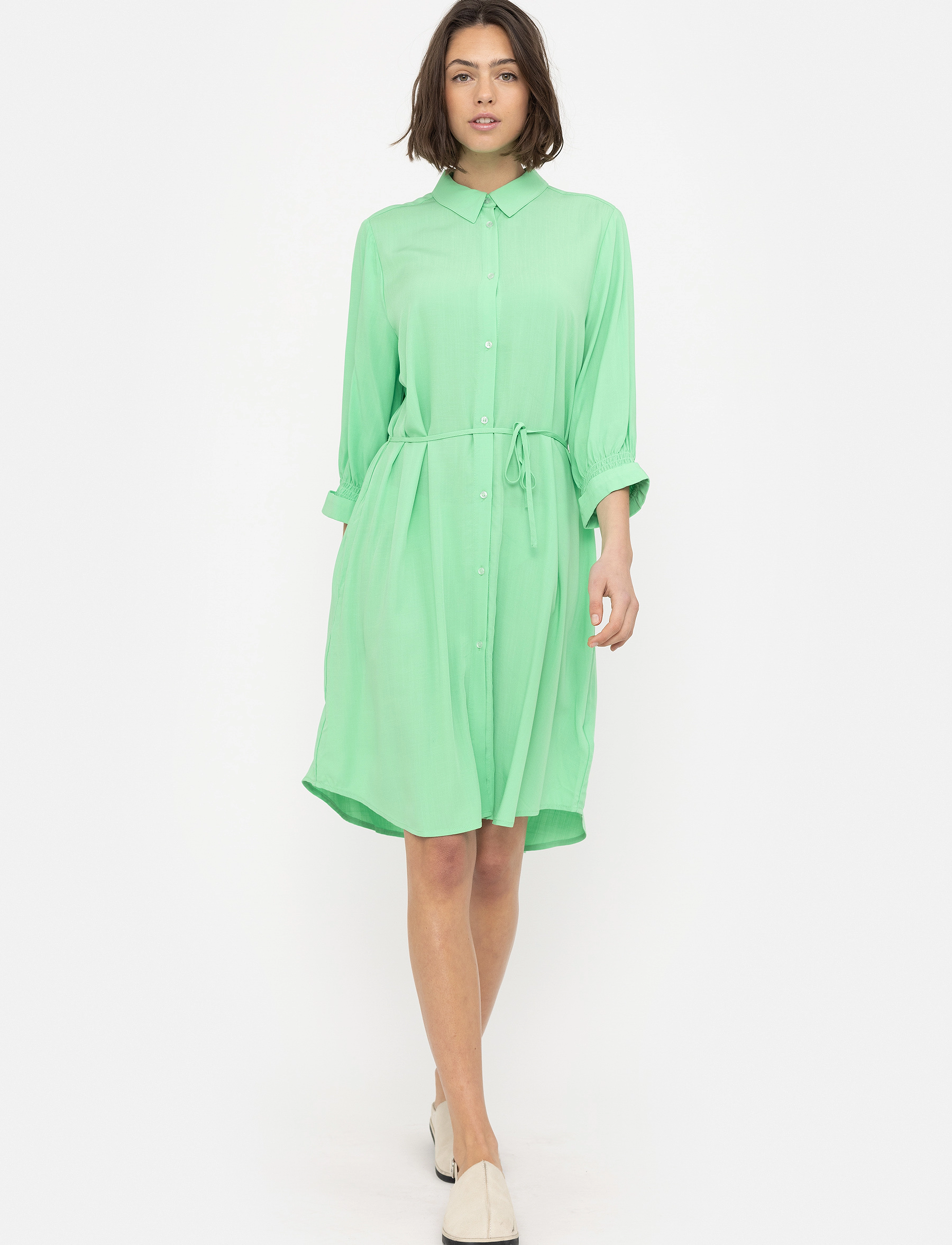 Soft Rebels Srelianna Shirt Dress, XS, Dresses, Grün - Short Frauen
