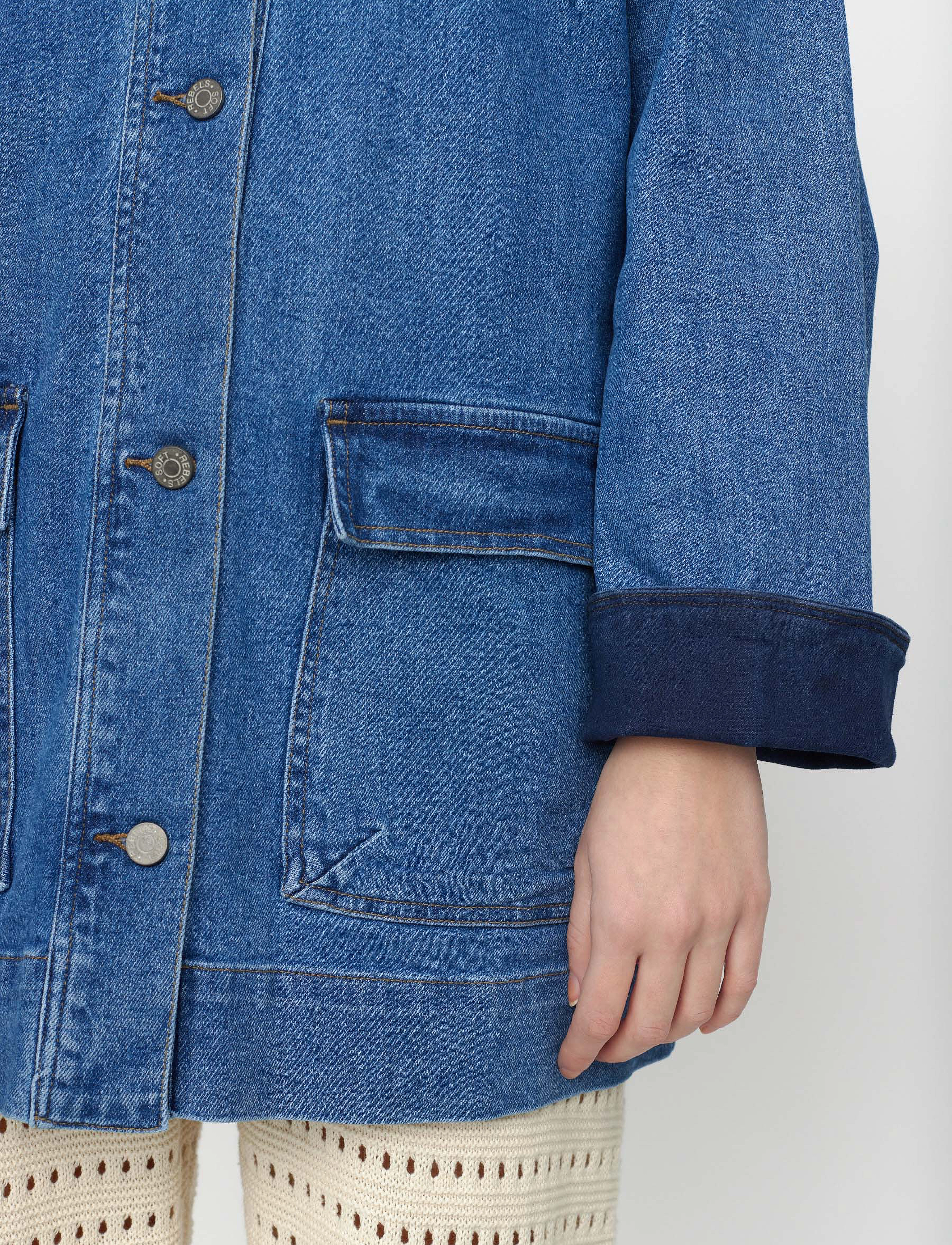 Soft Rebels - SRKiki Denim Jacket - true blue - 4