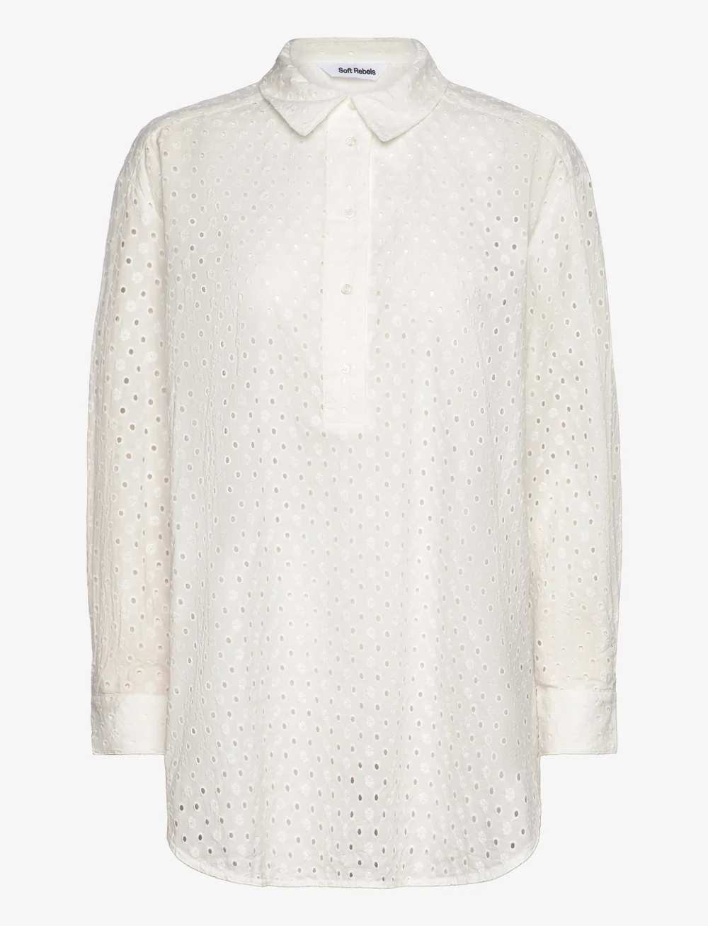 Soft Rebels - SRMarine Shirt - langærmede skjorter - snow white - 1