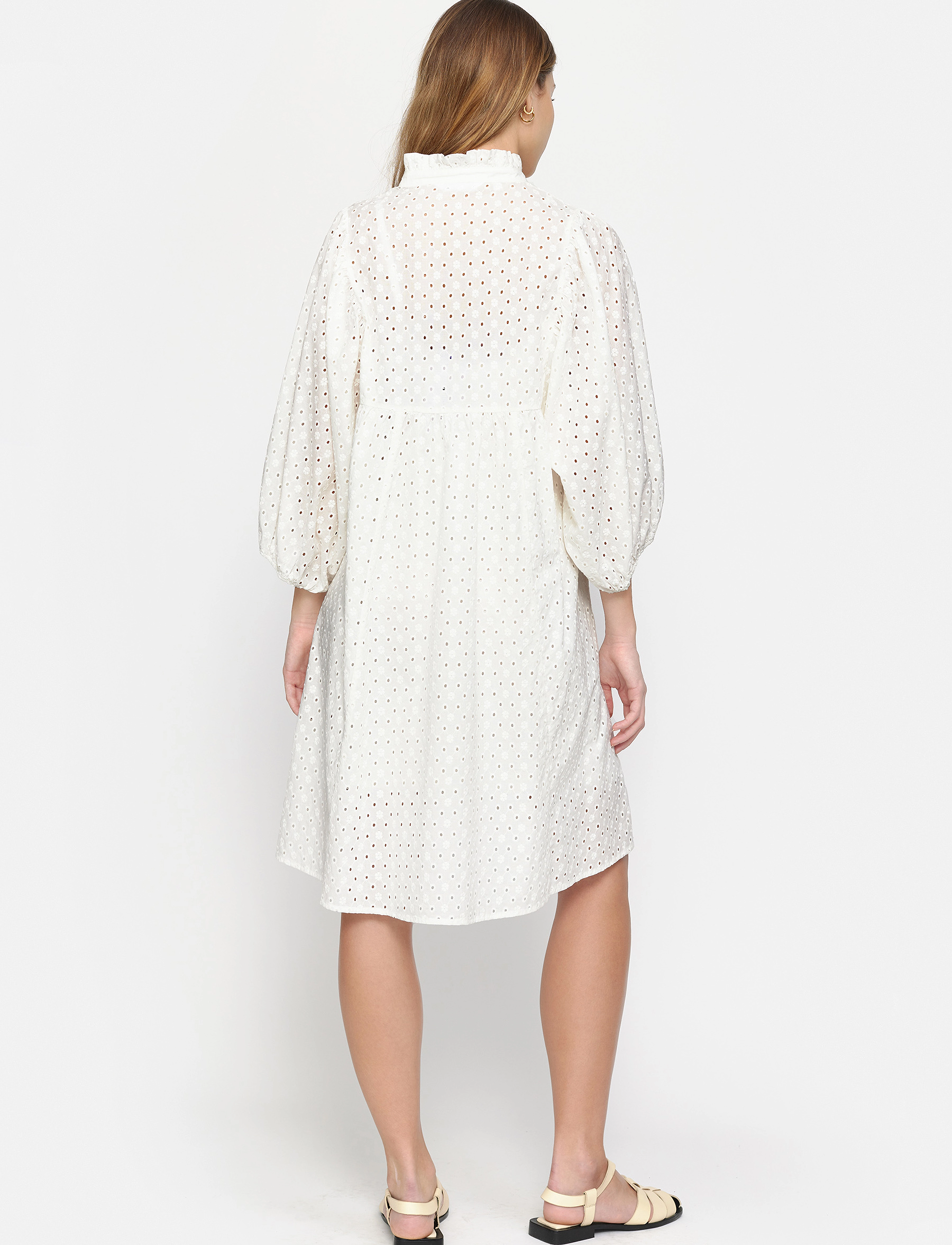 Soft Rebels - SRMarine Dress - krótkie sukienki - snow white - 4