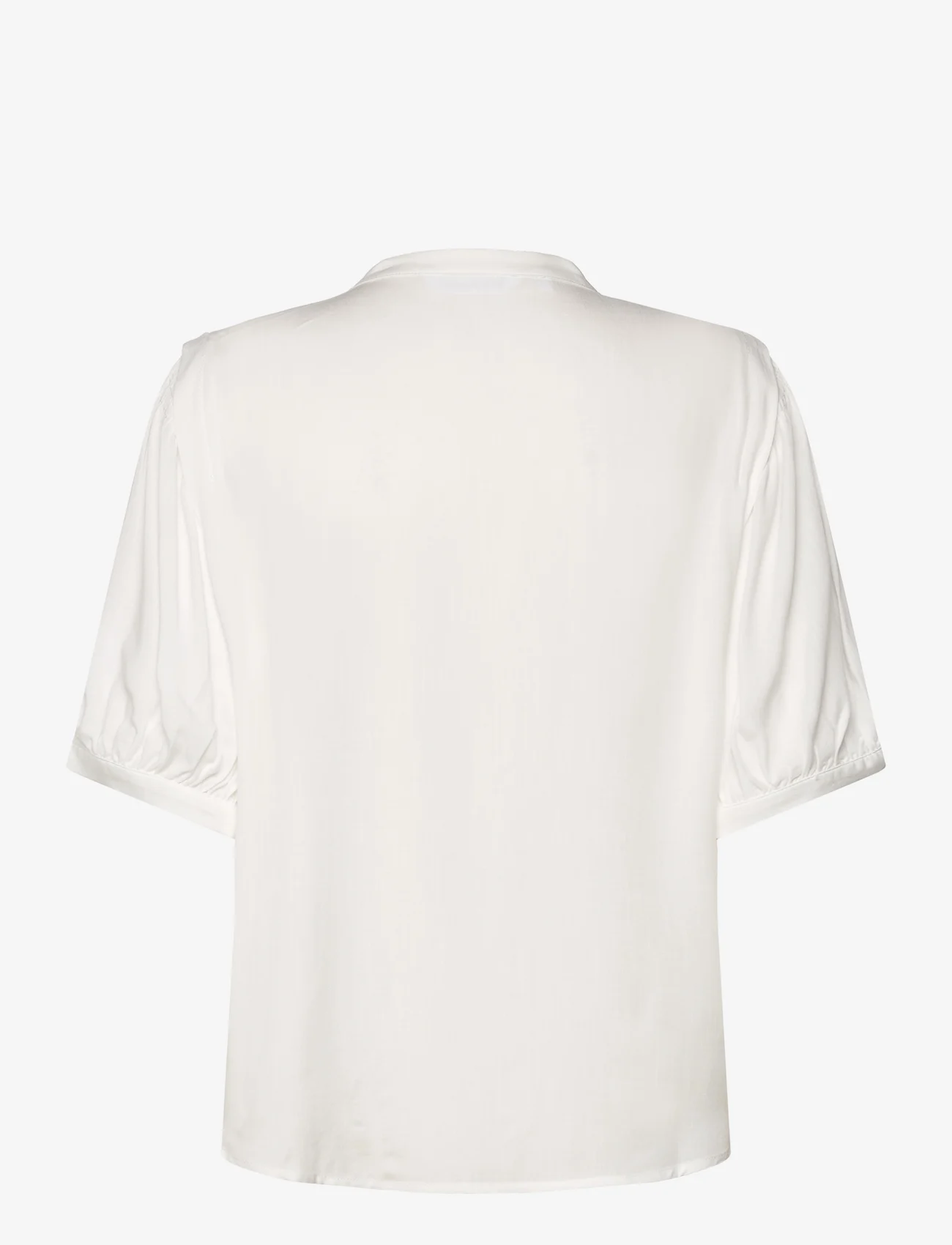 Soft Rebels - SRPansy Shirt - short-sleeved blouses - snow white - 1