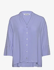 Soft Rebels - SRPansy Wide Shirt - långärmade blusar - hydrangea - 0