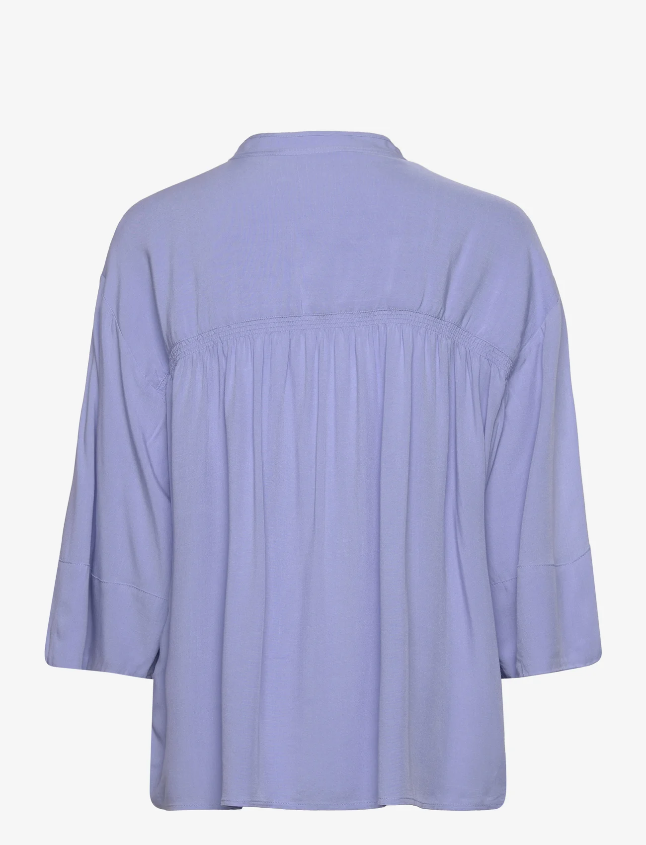Soft Rebels - SRPansy Wide Shirt - long-sleeved blouses - hydrangea - 1