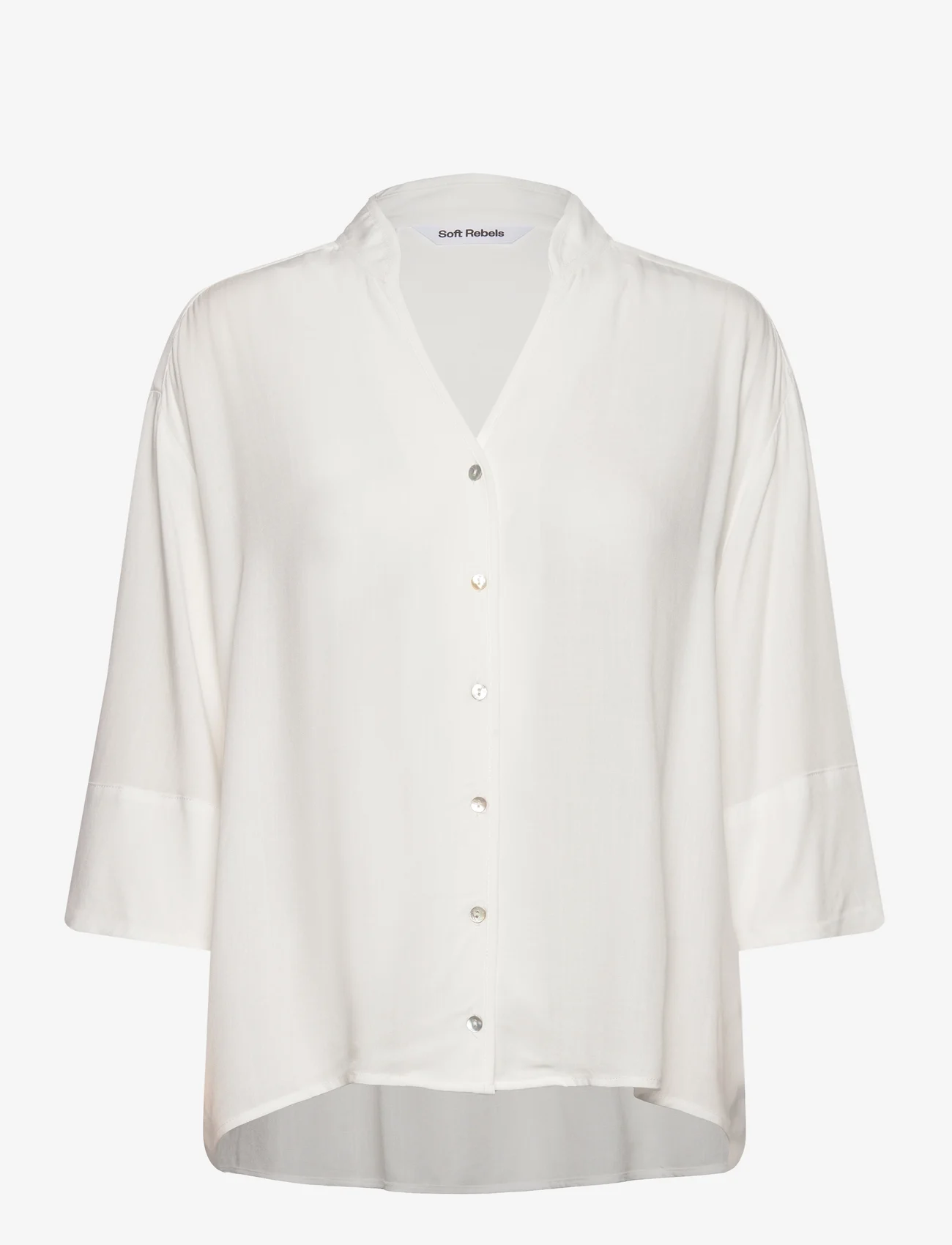 Soft Rebels - SRPansy Wide Shirt - blouses met lange mouwen - snow white - 0