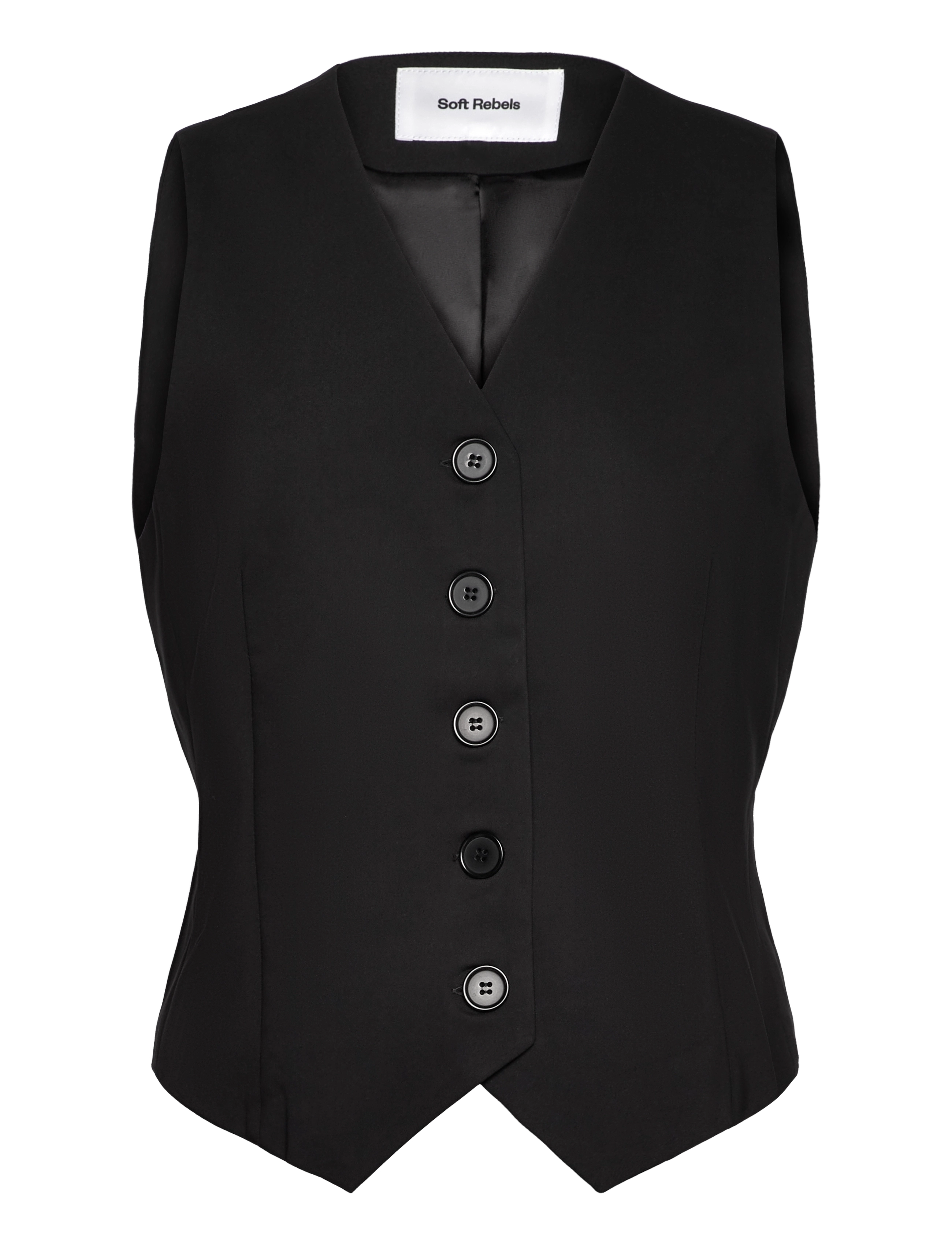 SOFT REBELS Srhibiscus Weste Schwarz - M - Damen