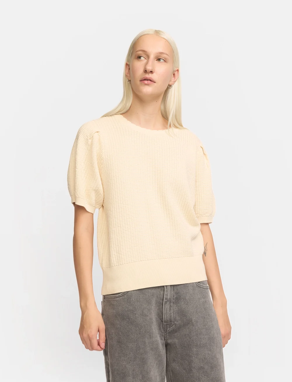 Soft Rebels - SRMay knit - džemperi - arctic wolf - 0