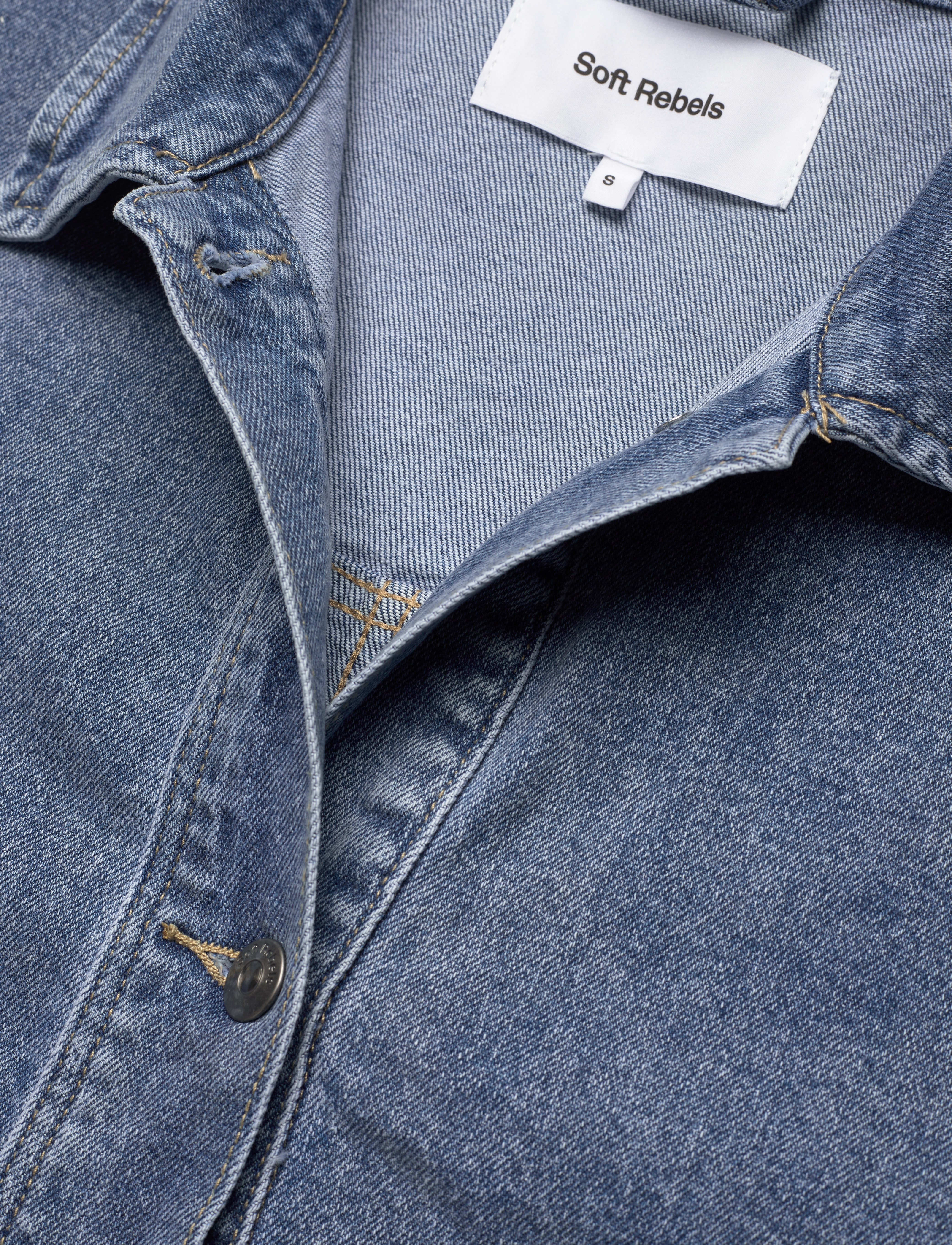 Soft Rebels - SRKiki Denim Jacket - denimjakker - true blue - 2