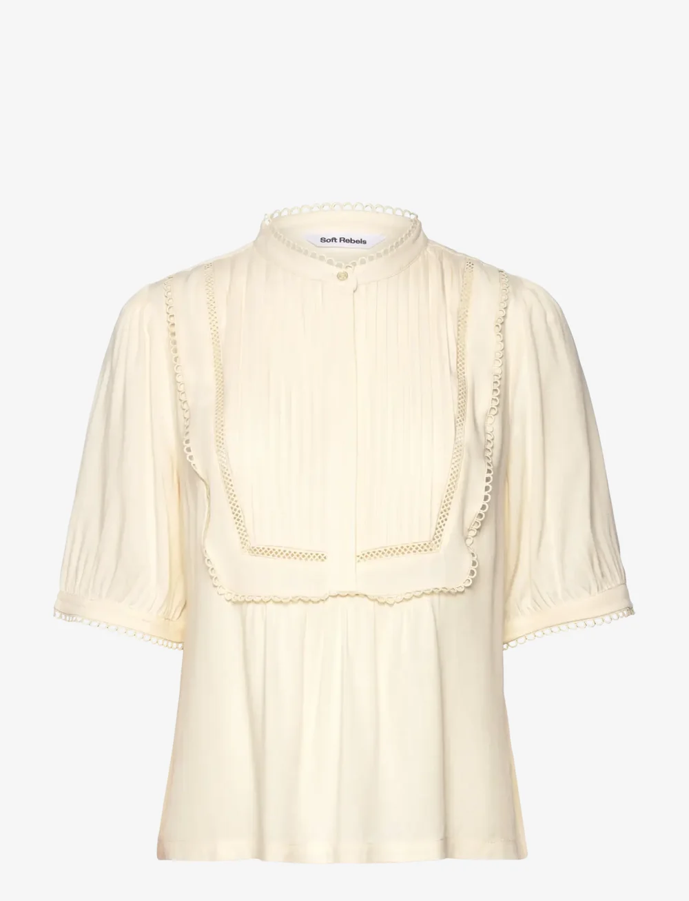 Soft Rebels - SRLinda Blouse - kortærmede bluser - arctic wolf - 1