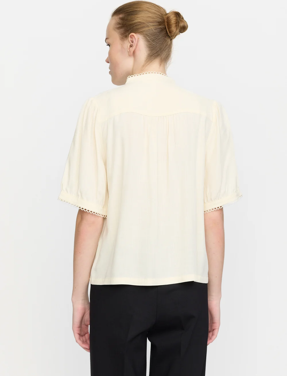 Soft Rebels - SRLinda Blouse - kortærmede bluser - arctic wolf - 4