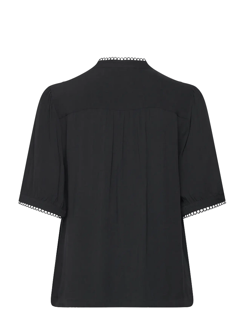 Soft Rebels - SRLinda Blouse - kortärmade blusar - black - 2