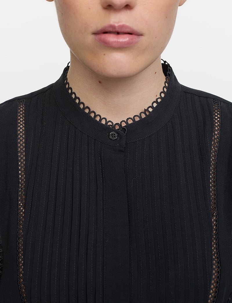 Soft Rebels - SRLinda Blouse - kortärmade blusar - black - 3
